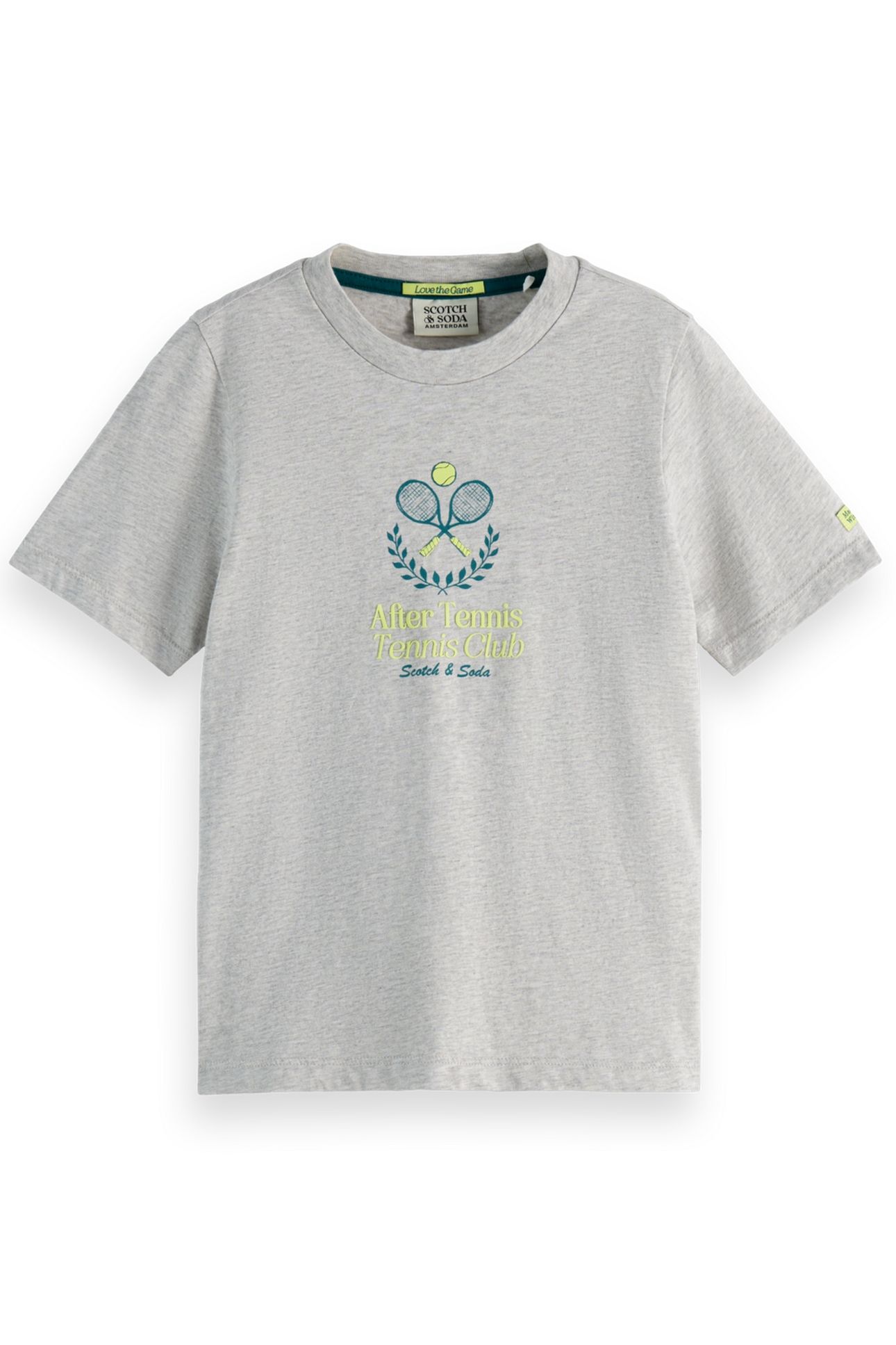 GIRL REGULAR-FIT ARTWORK T-SHIRT LIGHT GREY MELANGE 1
