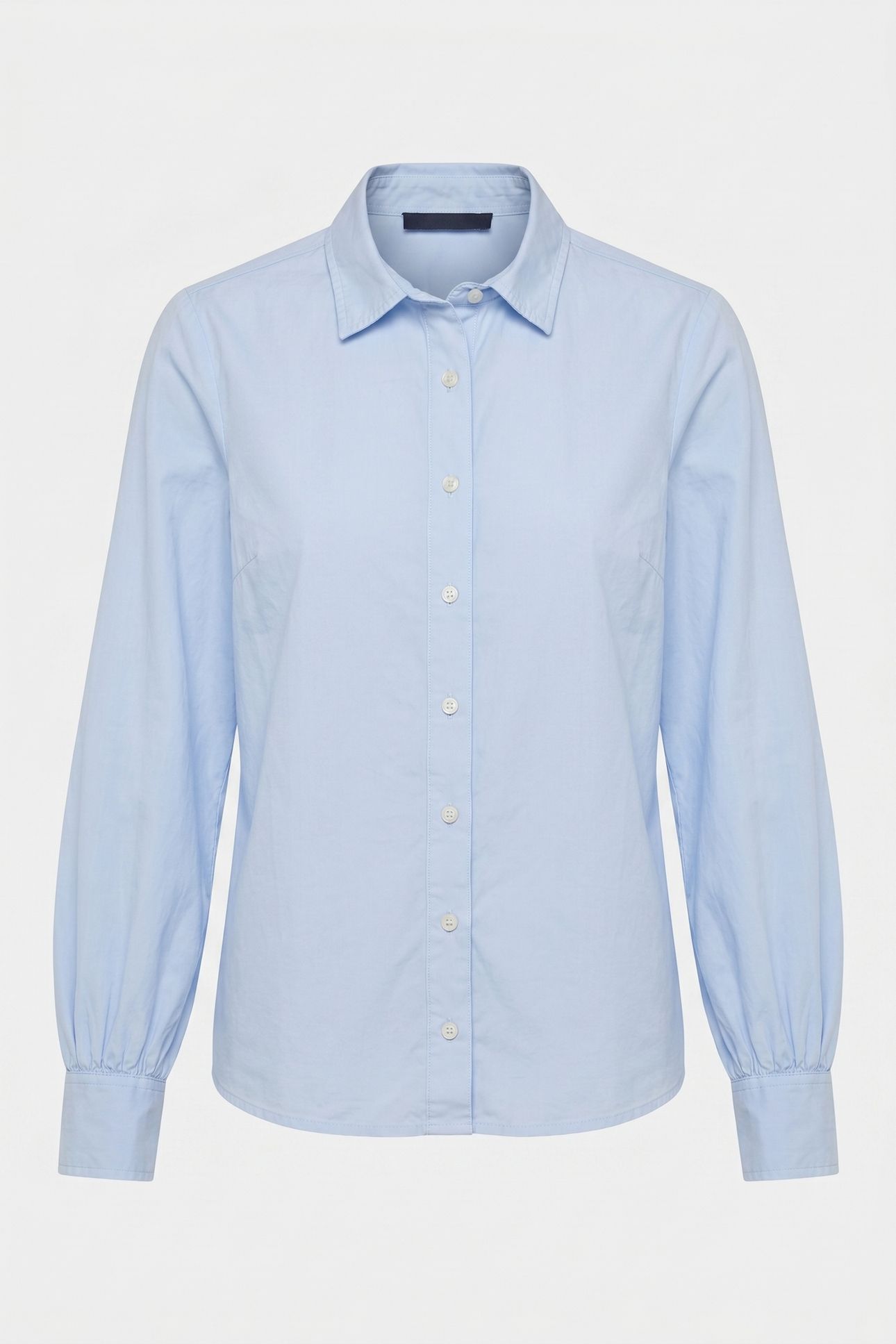 BALLOON SLEEVE SHIRT COTTON SKY BLUE 4