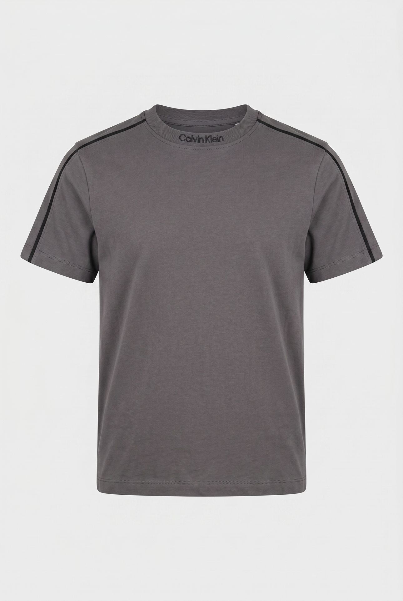 BOYS EMBRO PIPING S/S T-SHIRT COAL 2