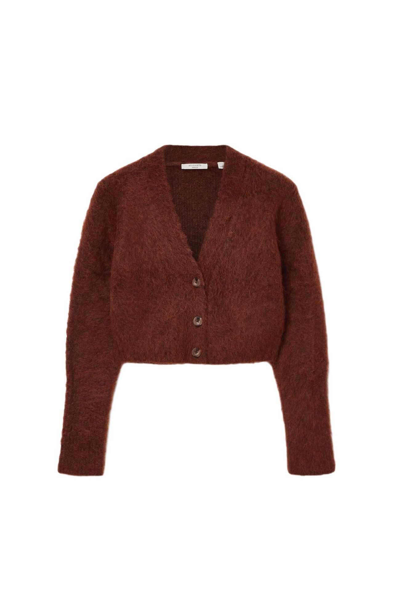 RUBI WICK CARDIGAN CHESTNUT BROWN 5