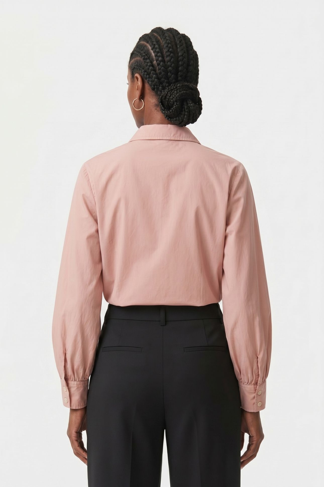 BALLOON SLEEVE SHIRT COTTON SALMON 2