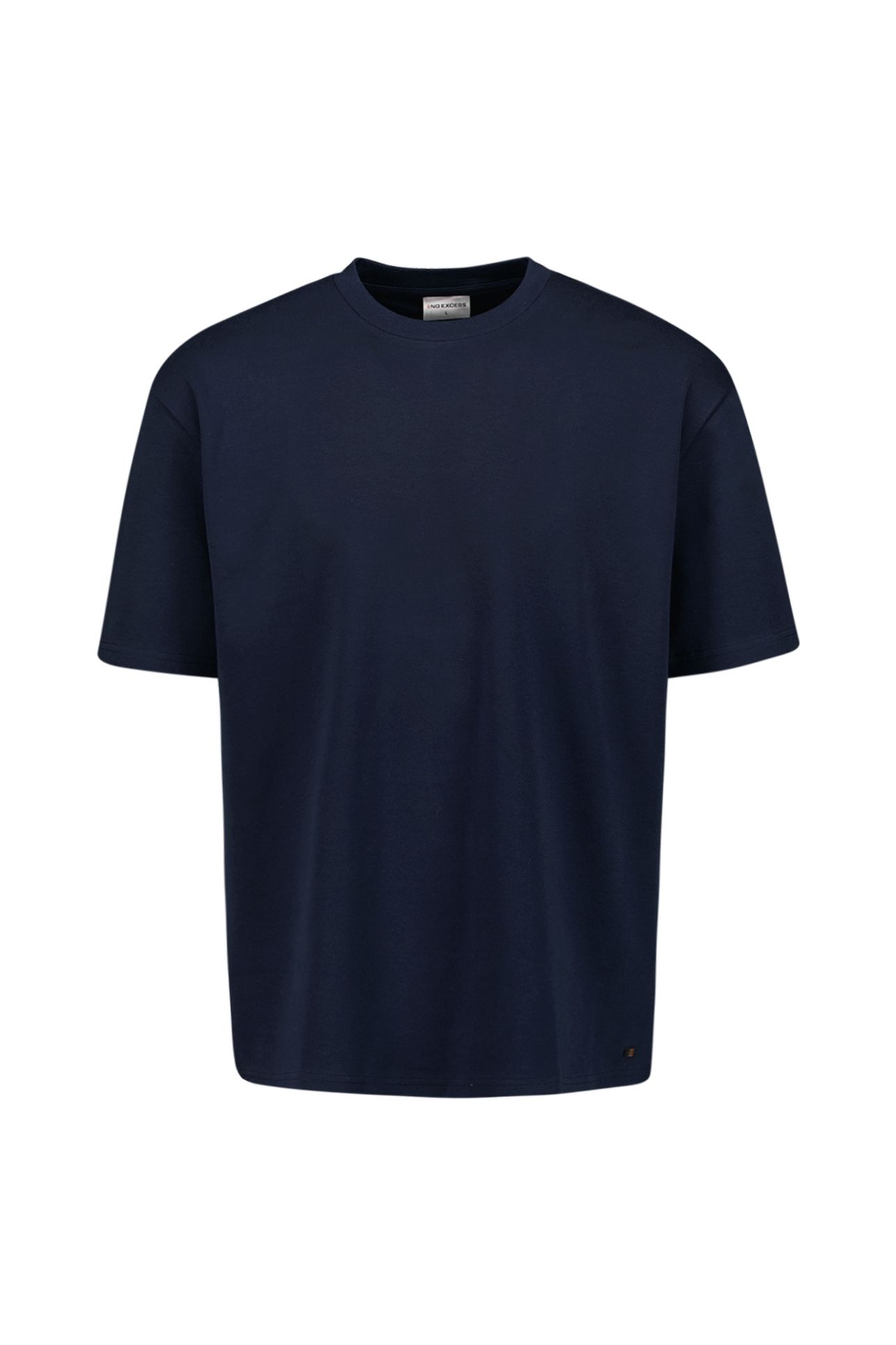 T-SHIRT CREWNECK HEAVY SOLID BASIC DEEP BLUE 4