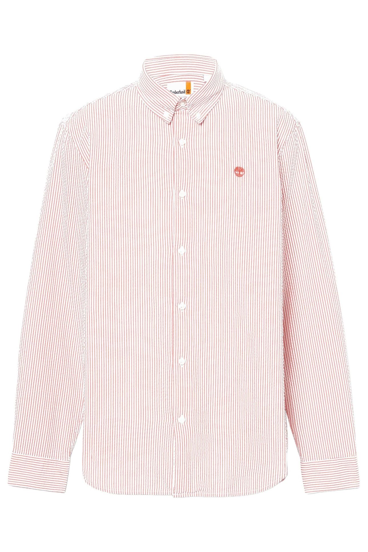 LS STRIPED SEERSUCKER SHIRT BURNT SIENNA 4