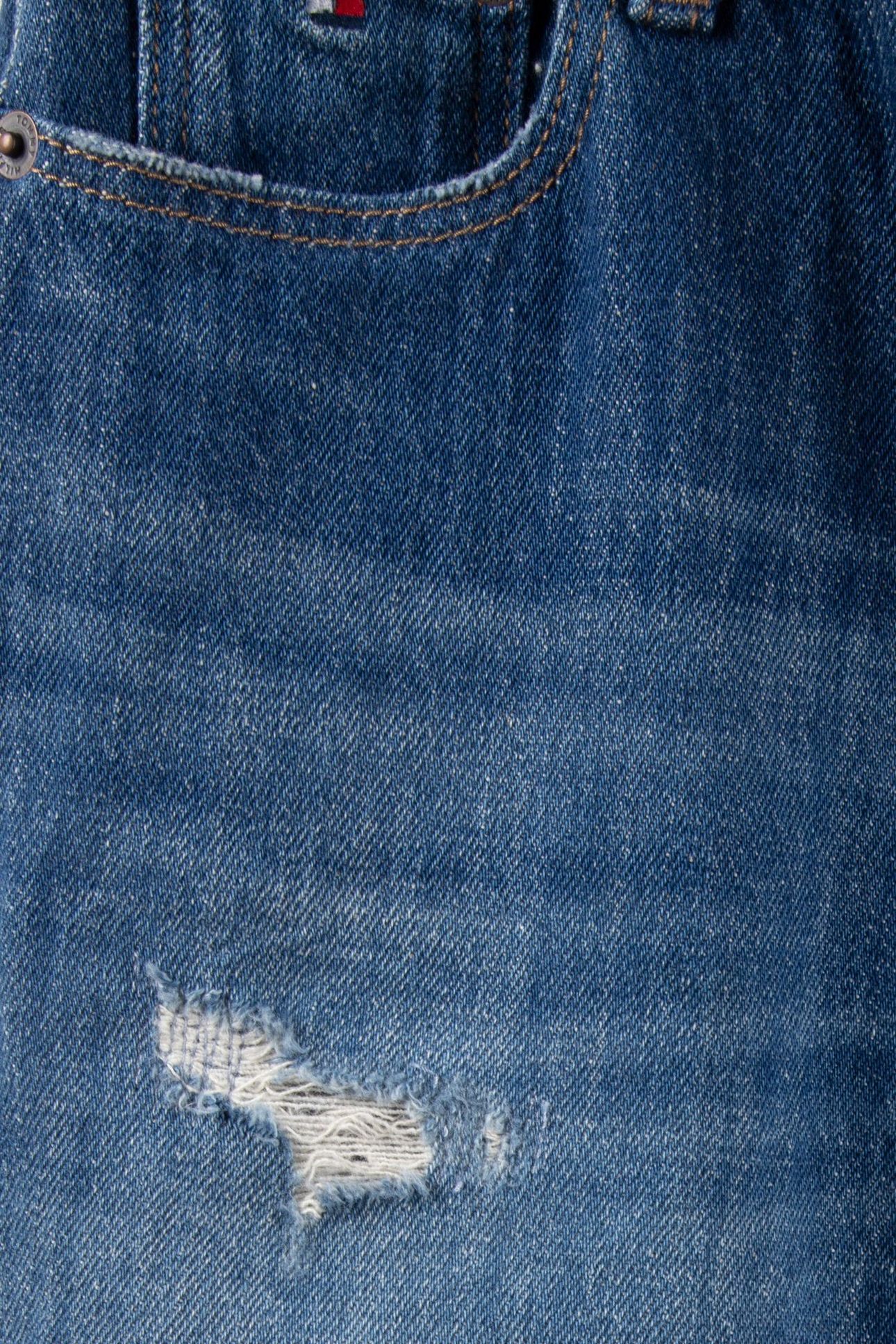 GIRLS BARREL JEANS DENIM DARK 4