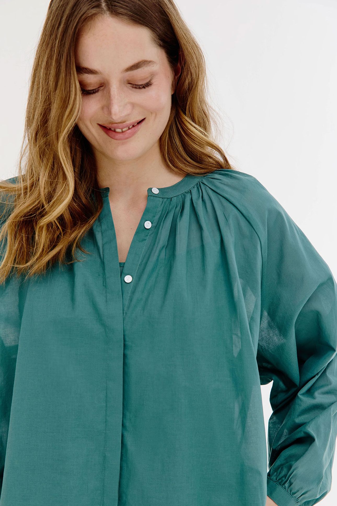 BROOKLYNN BLOUSE DARK GREEN 7