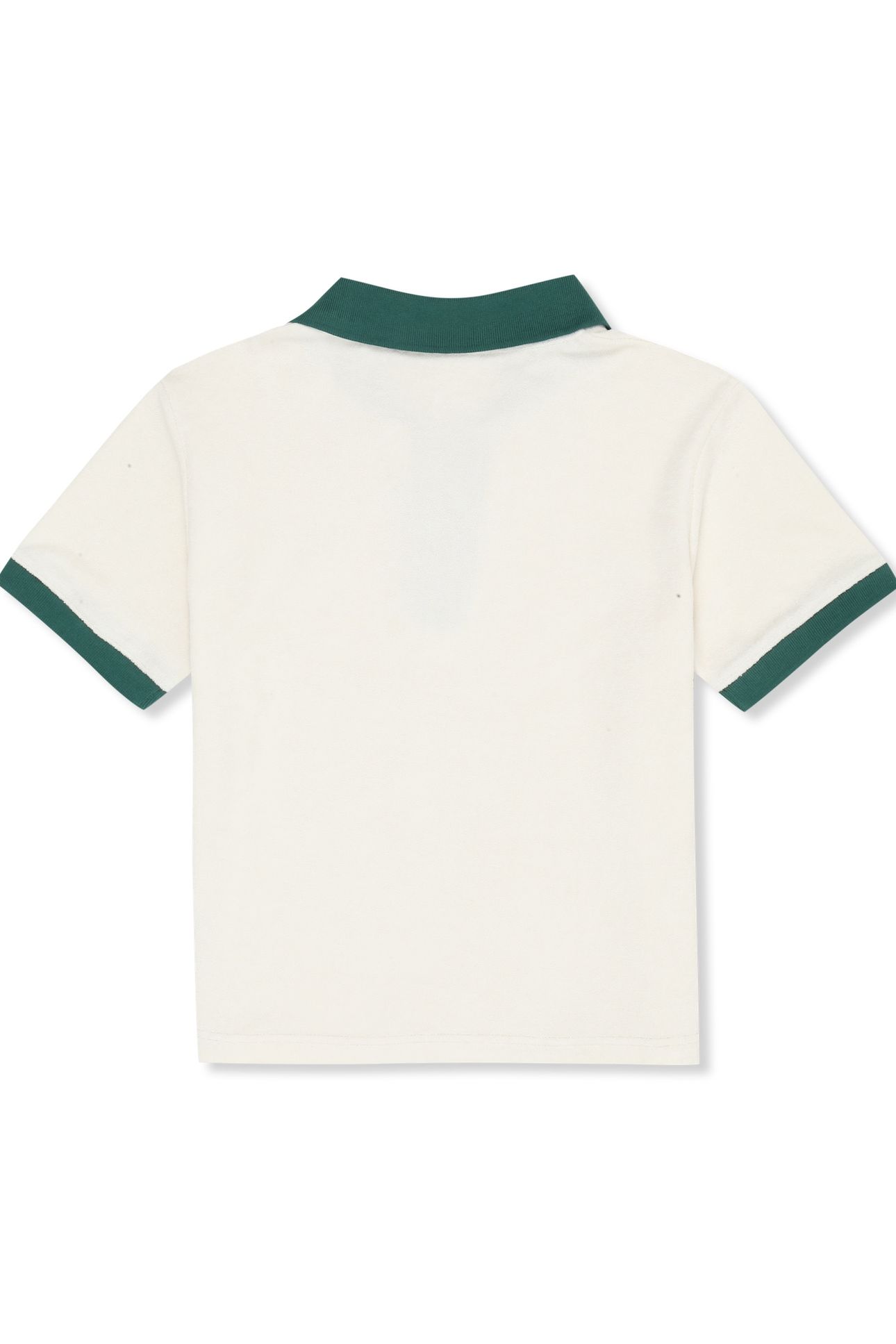 BELFORT RELAXED JOHNNY COLLAR TOWELLING TOP EGRET-POSY GREEN 5