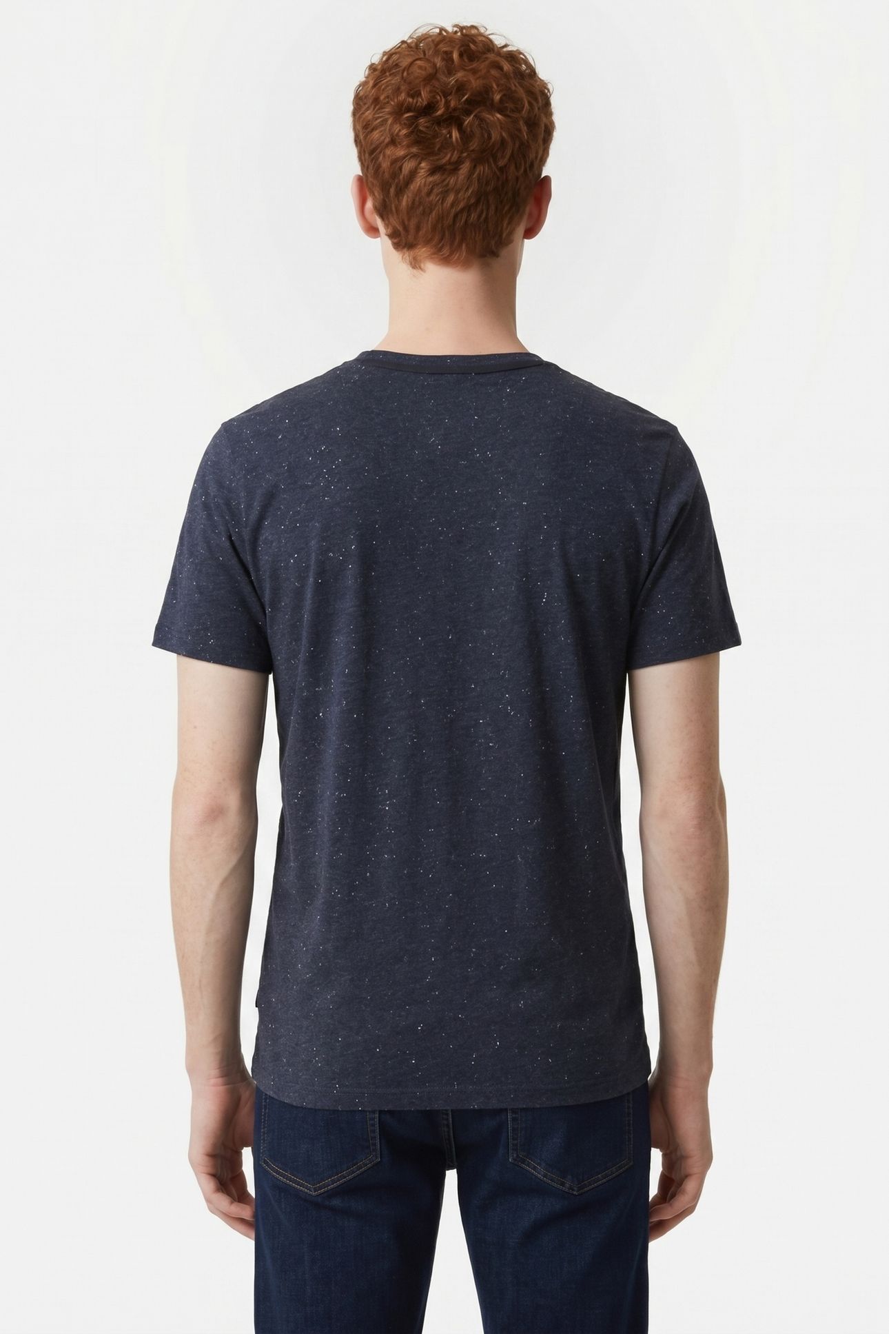T-SHIRT GRANDDAD WITH NEPS DEEP BLUE 2