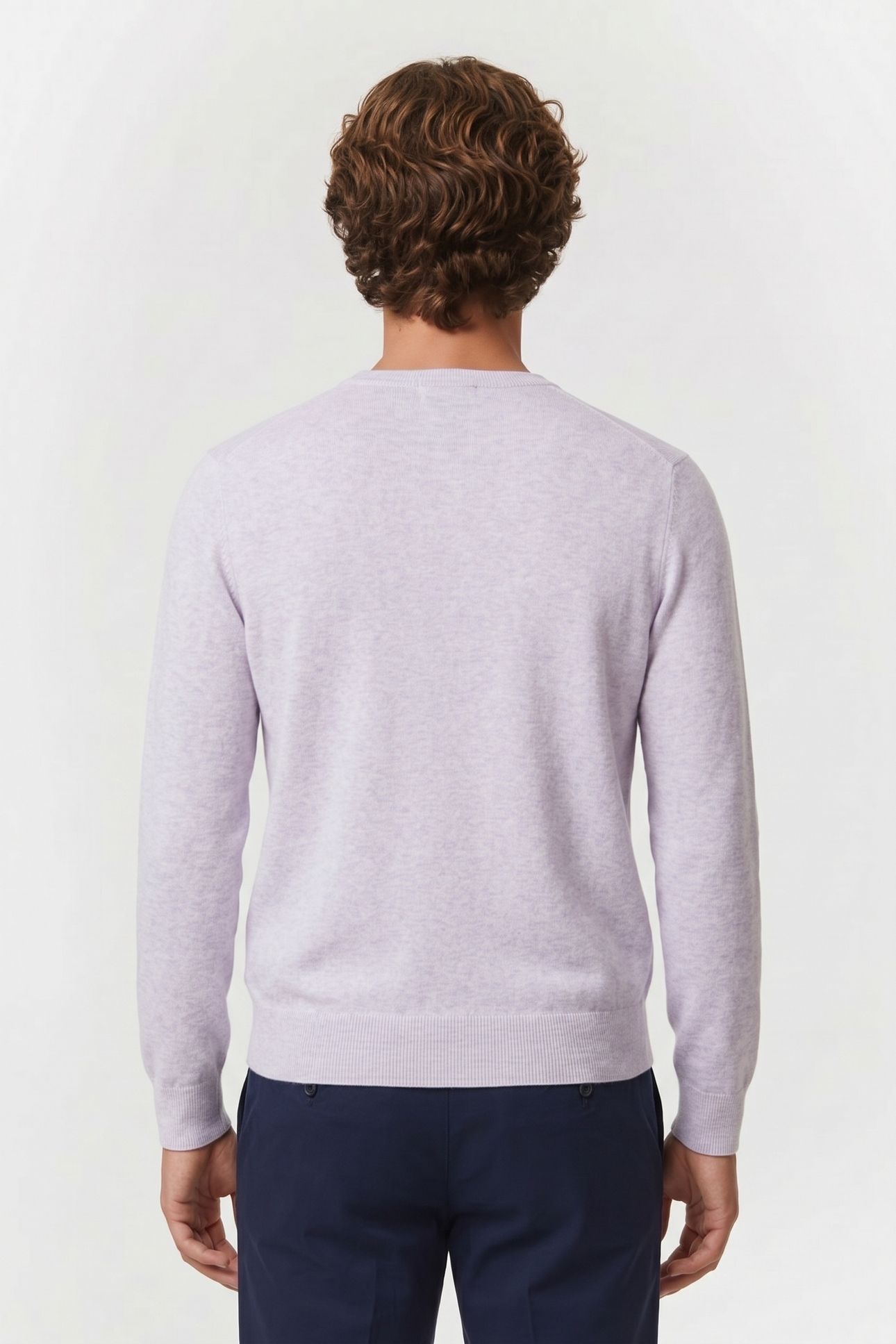 COTTON CREWNECK LIGHT PURPLE 2