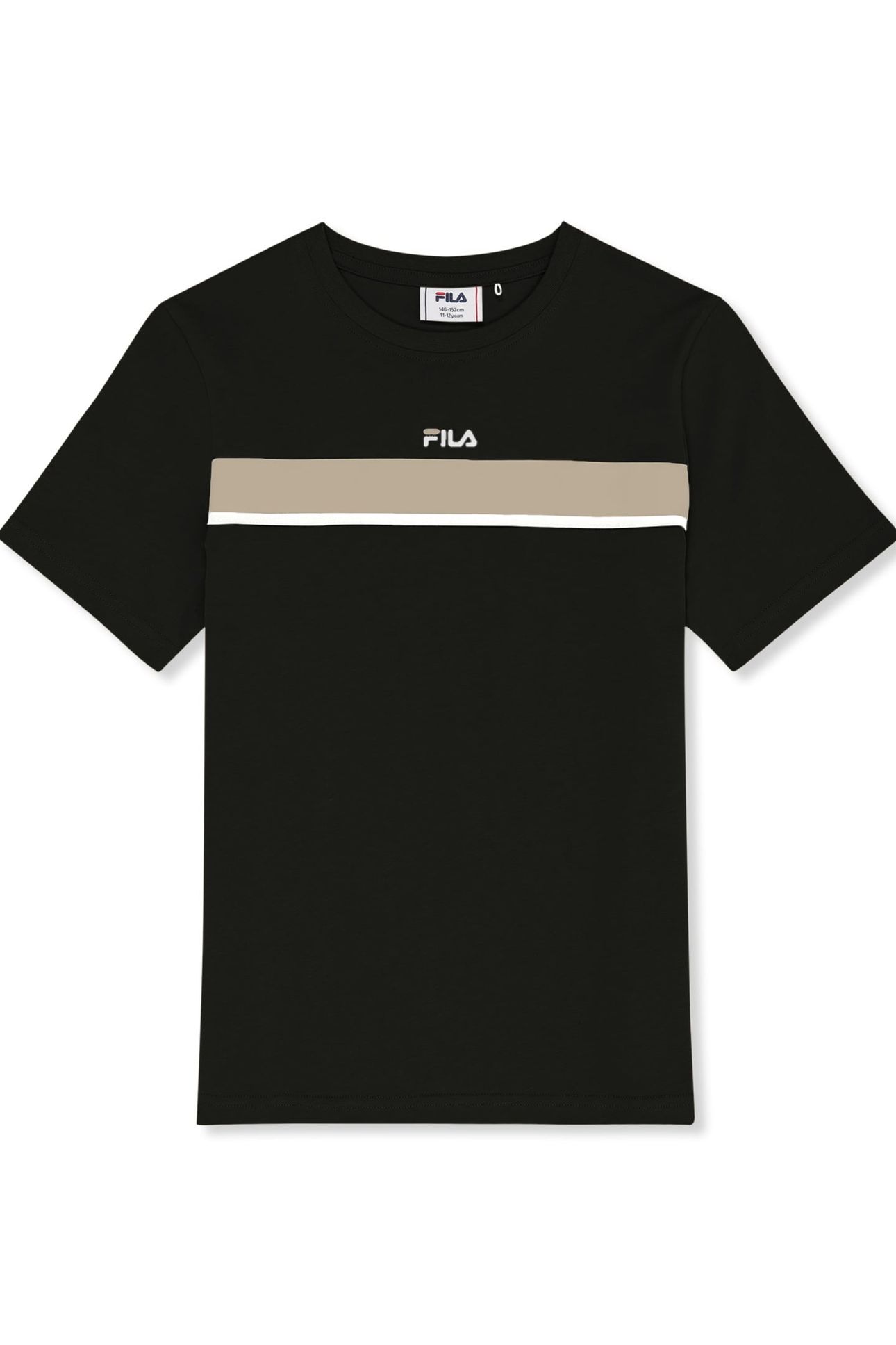 FORCOLI REGULAR TAPED T-SHIRT BLACK 1