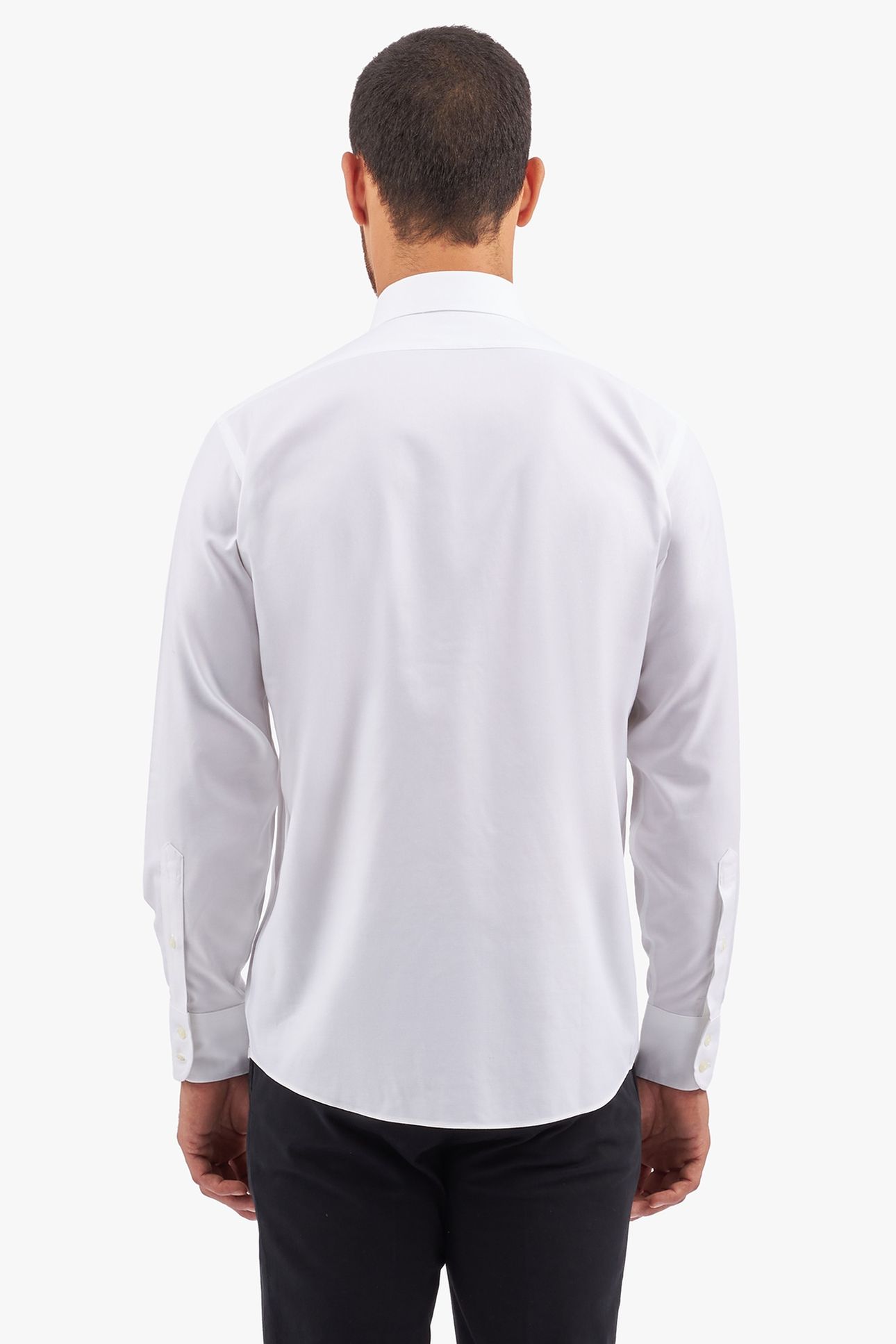 REGULAR FIT NON-IRON STRETCH TWILL SHIRT WITH ENGLISH COLLAR 3