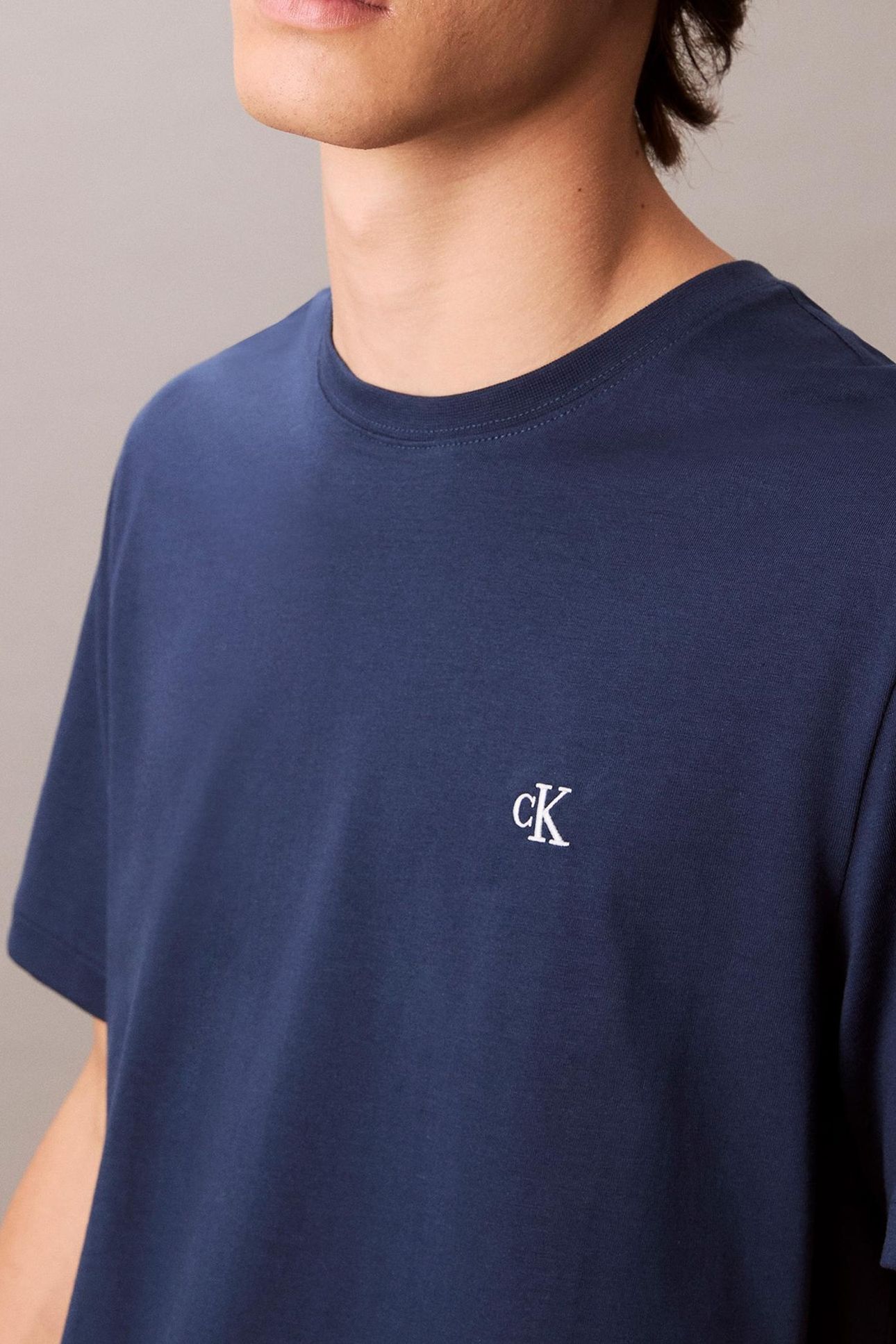 SS EASY MONOGRAM TEE BLUE JEAN 5