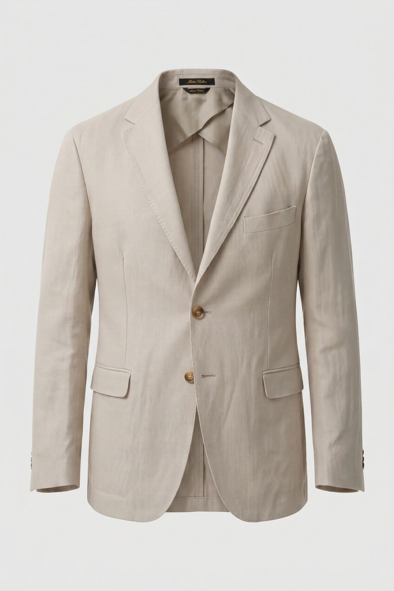 JACKET REGULAR LINING LINEN NATURAL 5