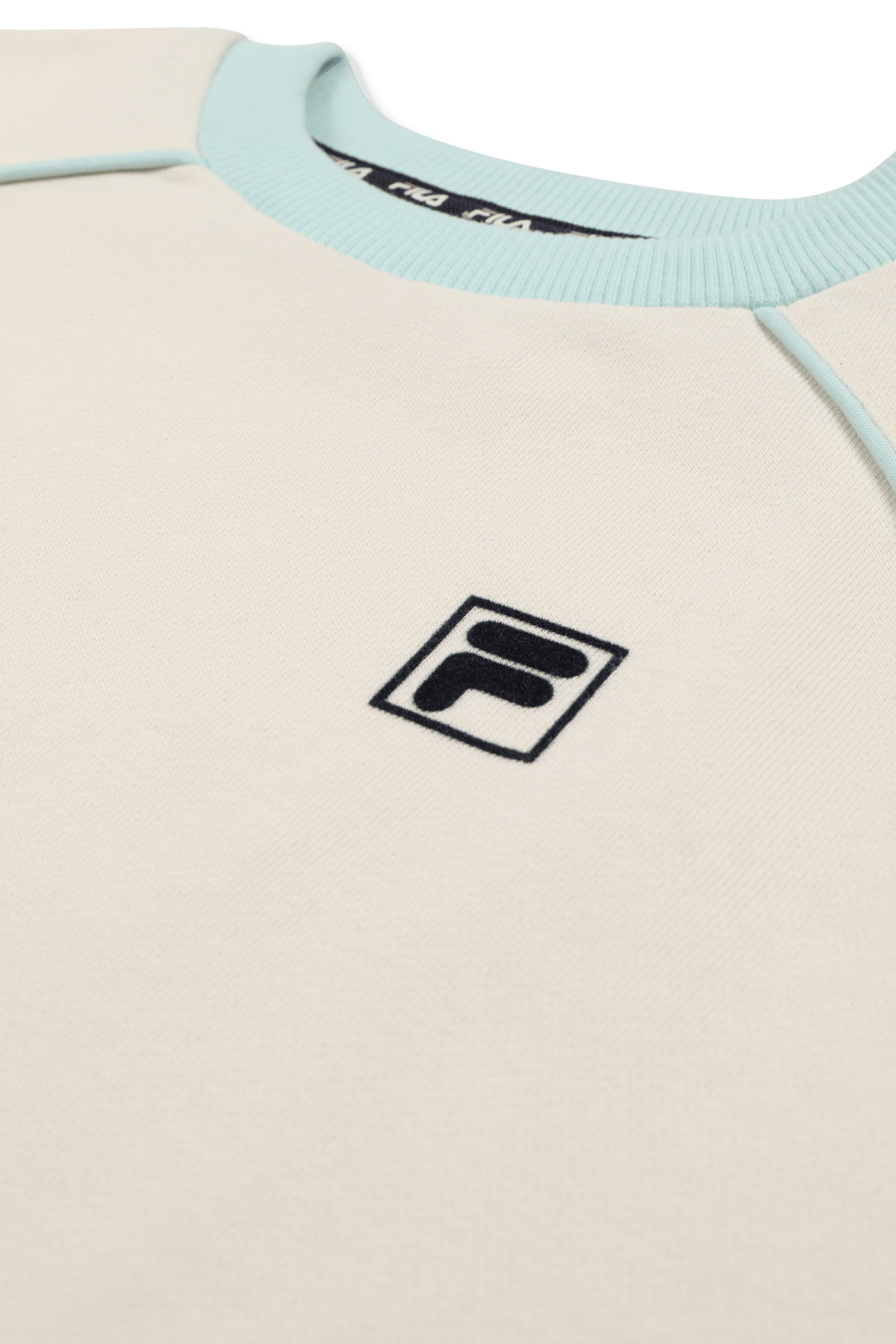 PRATOLINO LOOSE CREWNECK SWEATSHIRT EGRET-SOOTHING SEA 3