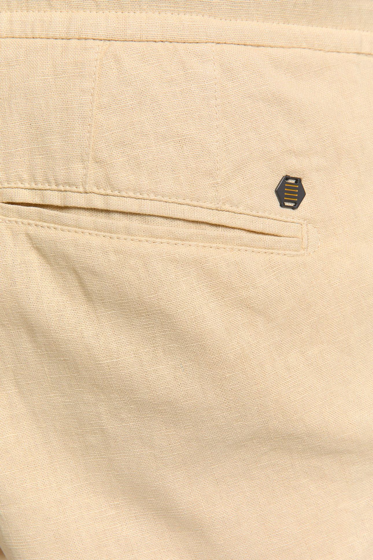 SHORT WITH LINEN GARMENT DYED SAND 6