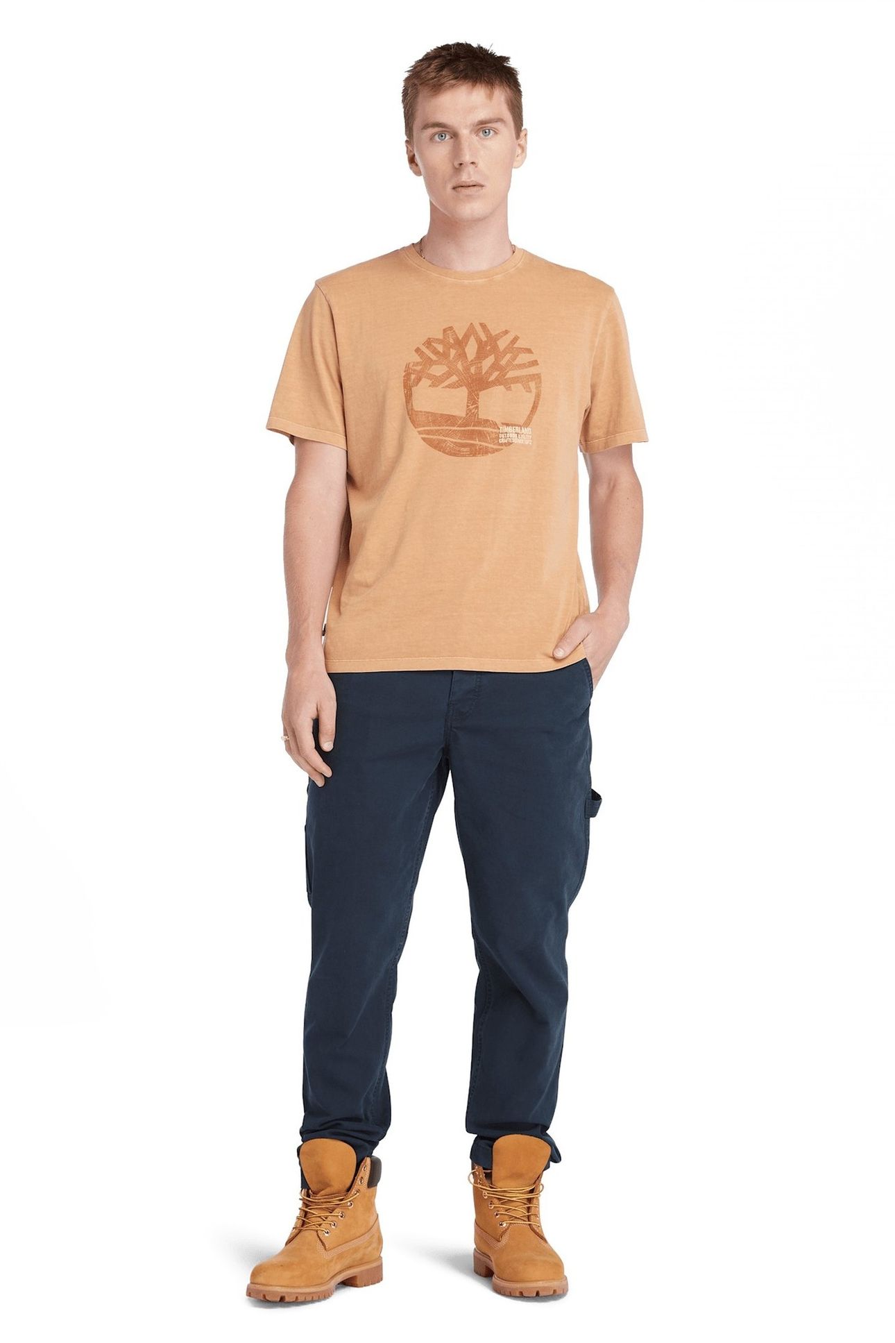 GARMENT DYE LOGO GRAPHIC TEE WHEAT BOOT 2