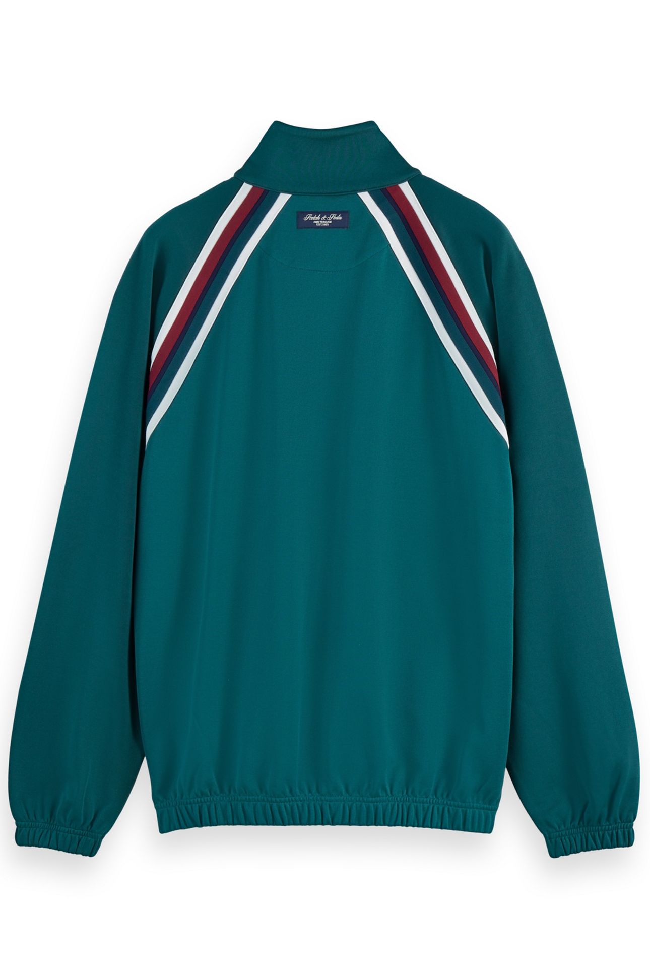 TRACK FULL ZIP THROUGH SWEATSHIRT PITCH GREEN 2
