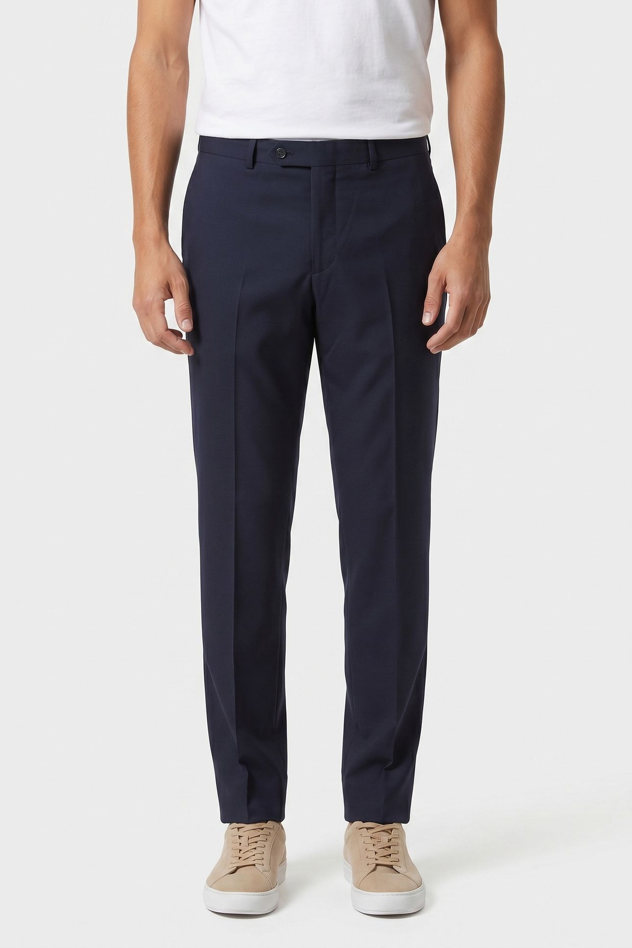 SLIM FIT PANTS NAVY 1