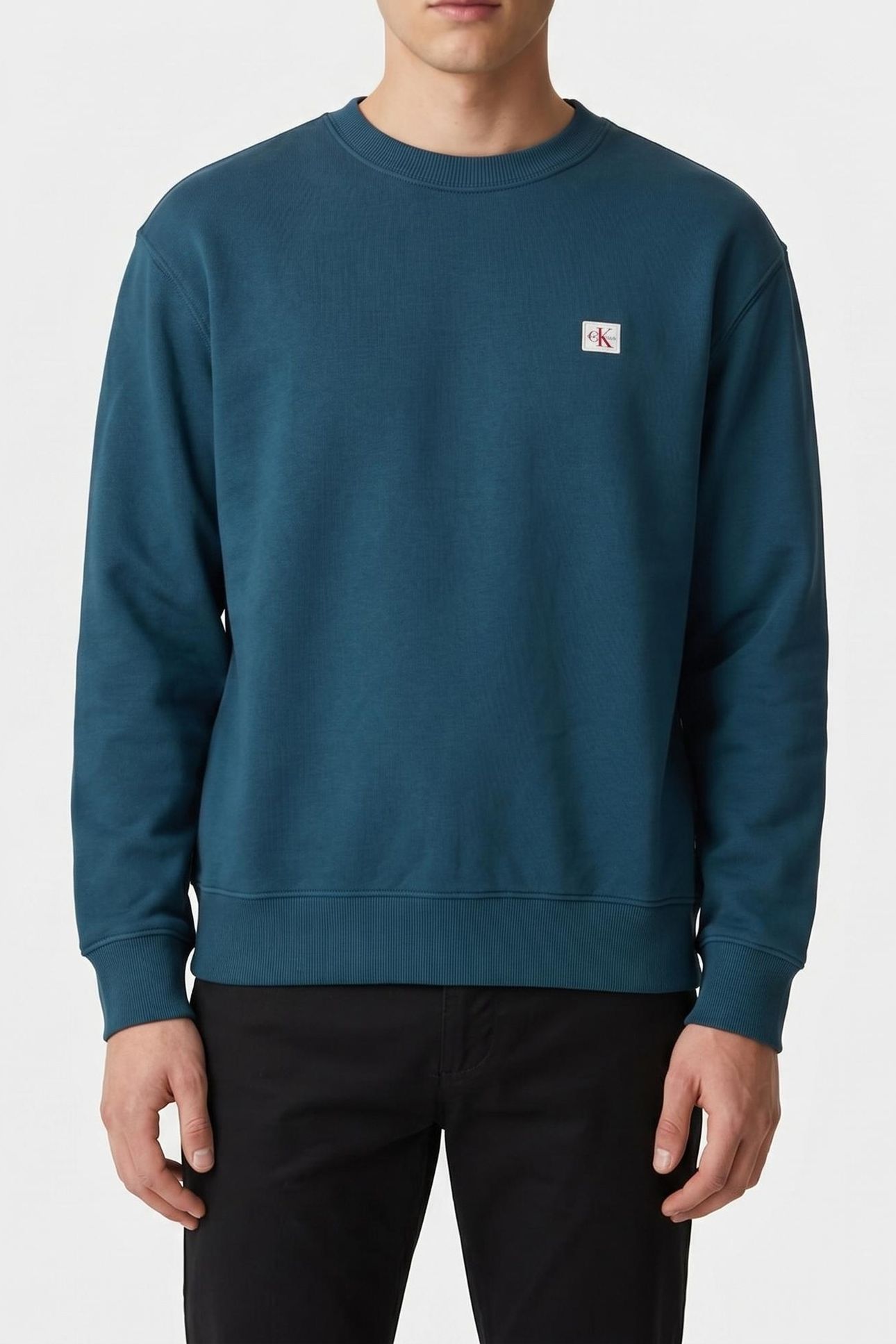 LS 350TERRY SWEATSHIRT NAVY TEAL 1