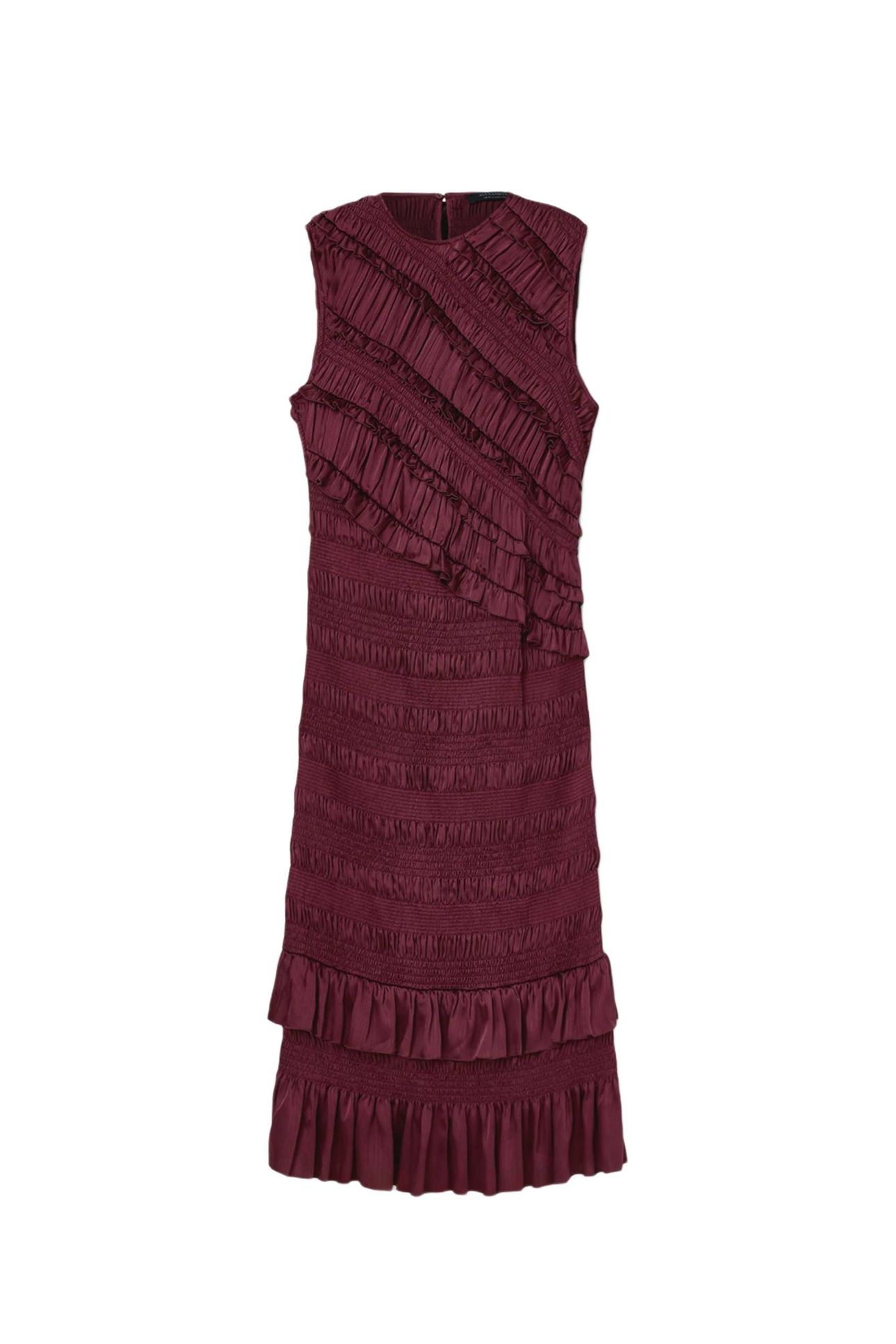 NYLA DRESS TAWNY PORT RED 5
