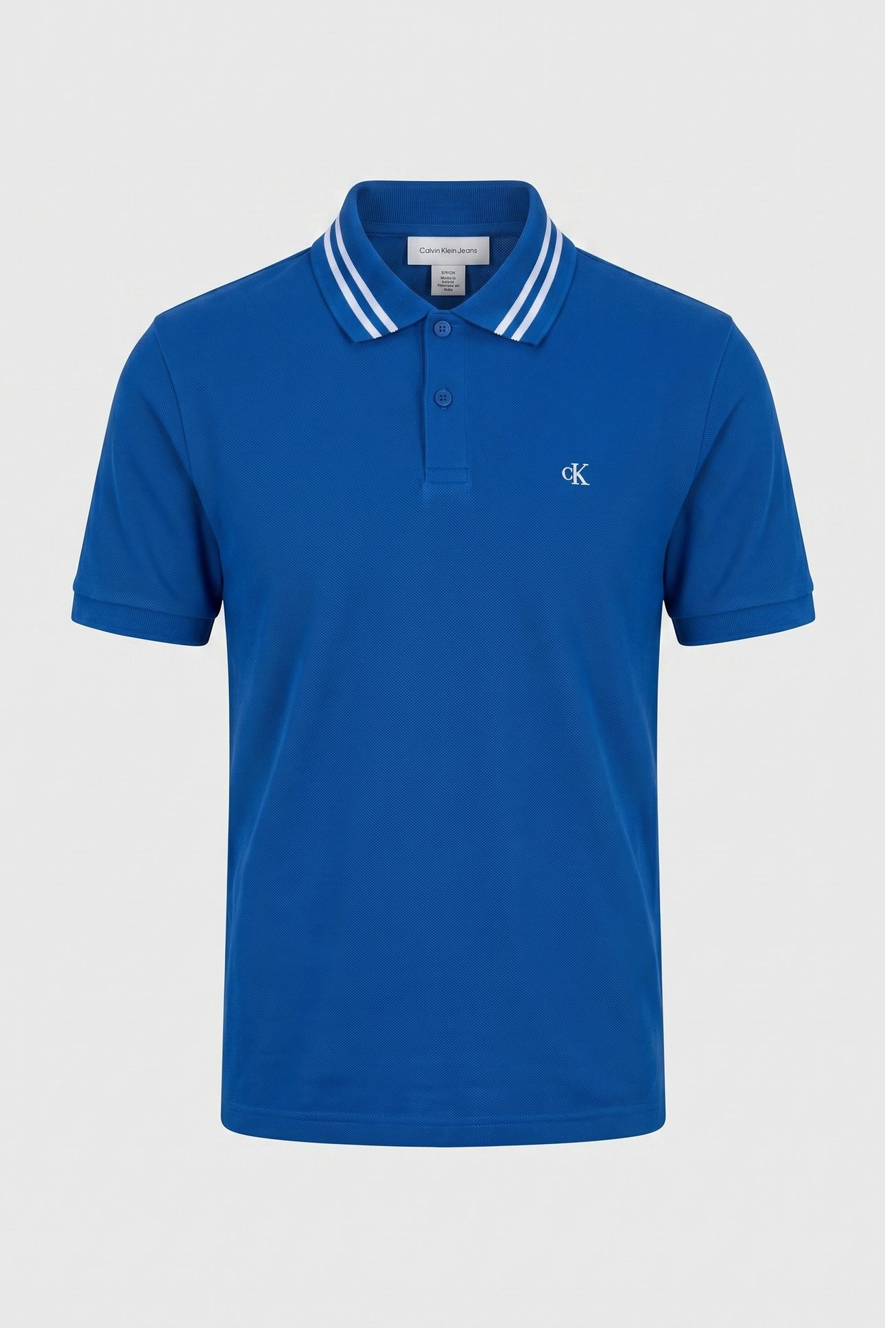 SS MONOGRAM PIQUE POLO CHASE BLUE 3