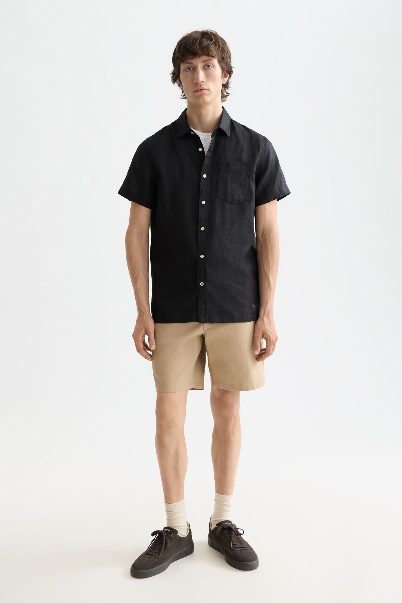 CORE LINEN SHIRT BLACK 1