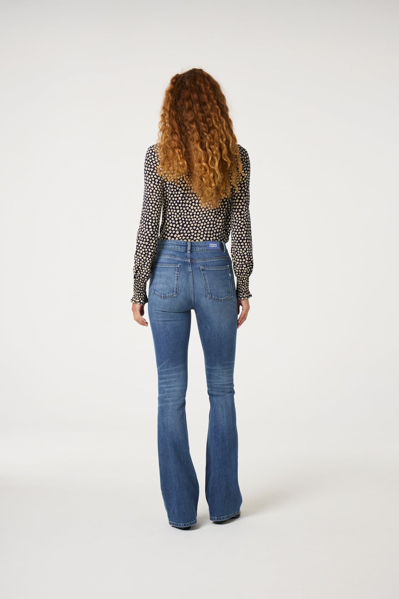 EVA FLARE JEANS MID BLUE 4