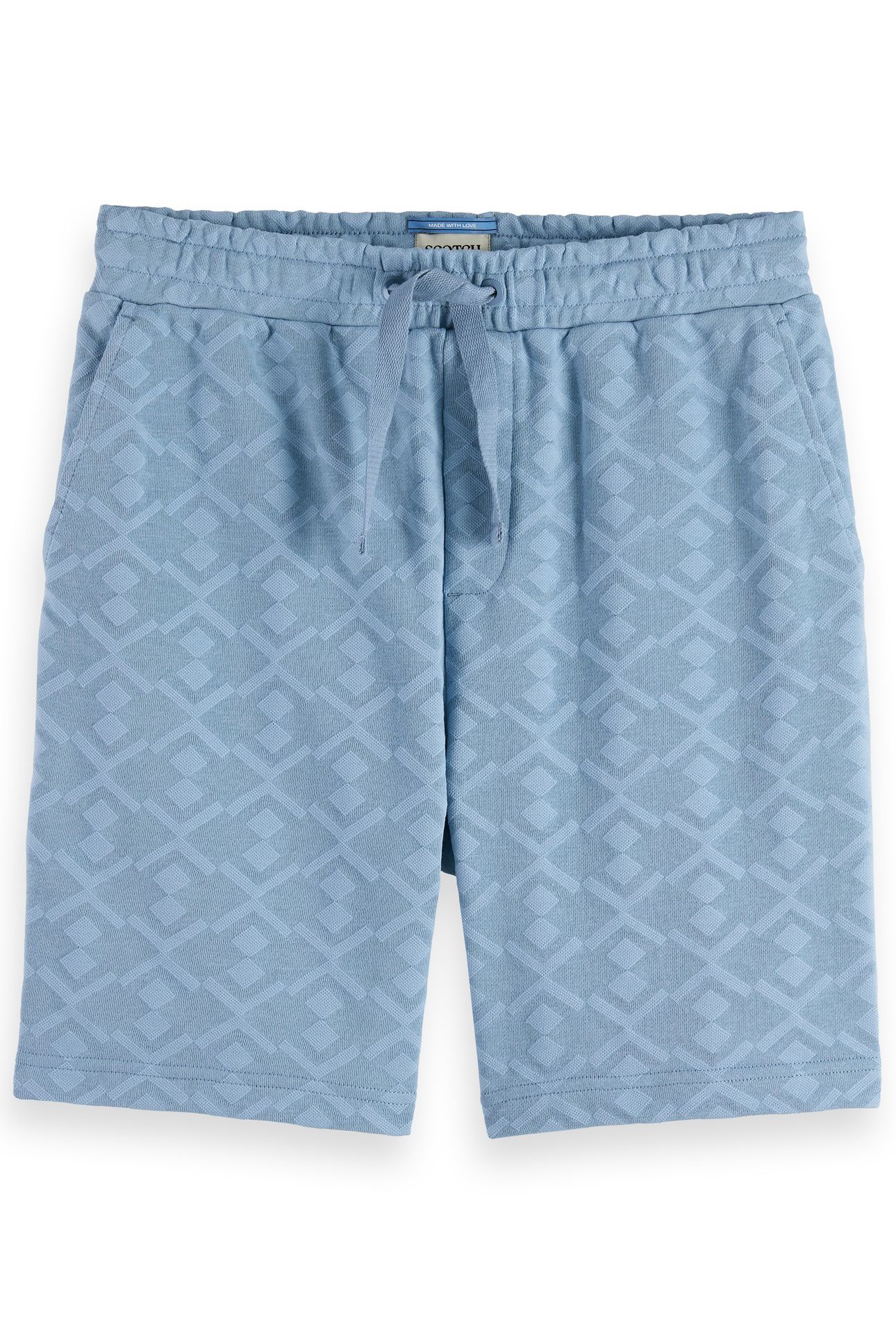 JACQUARD TERRY SWEATSHORTS FADED DENIM 4