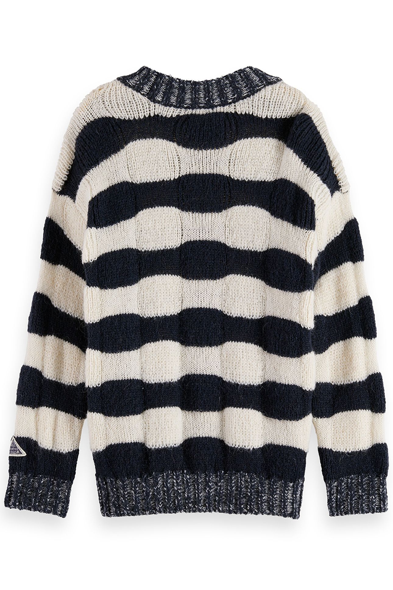 GIRL LOOSE-FIT CHUNKY STRIPED PULLOVER SKY CAPTAIN 2