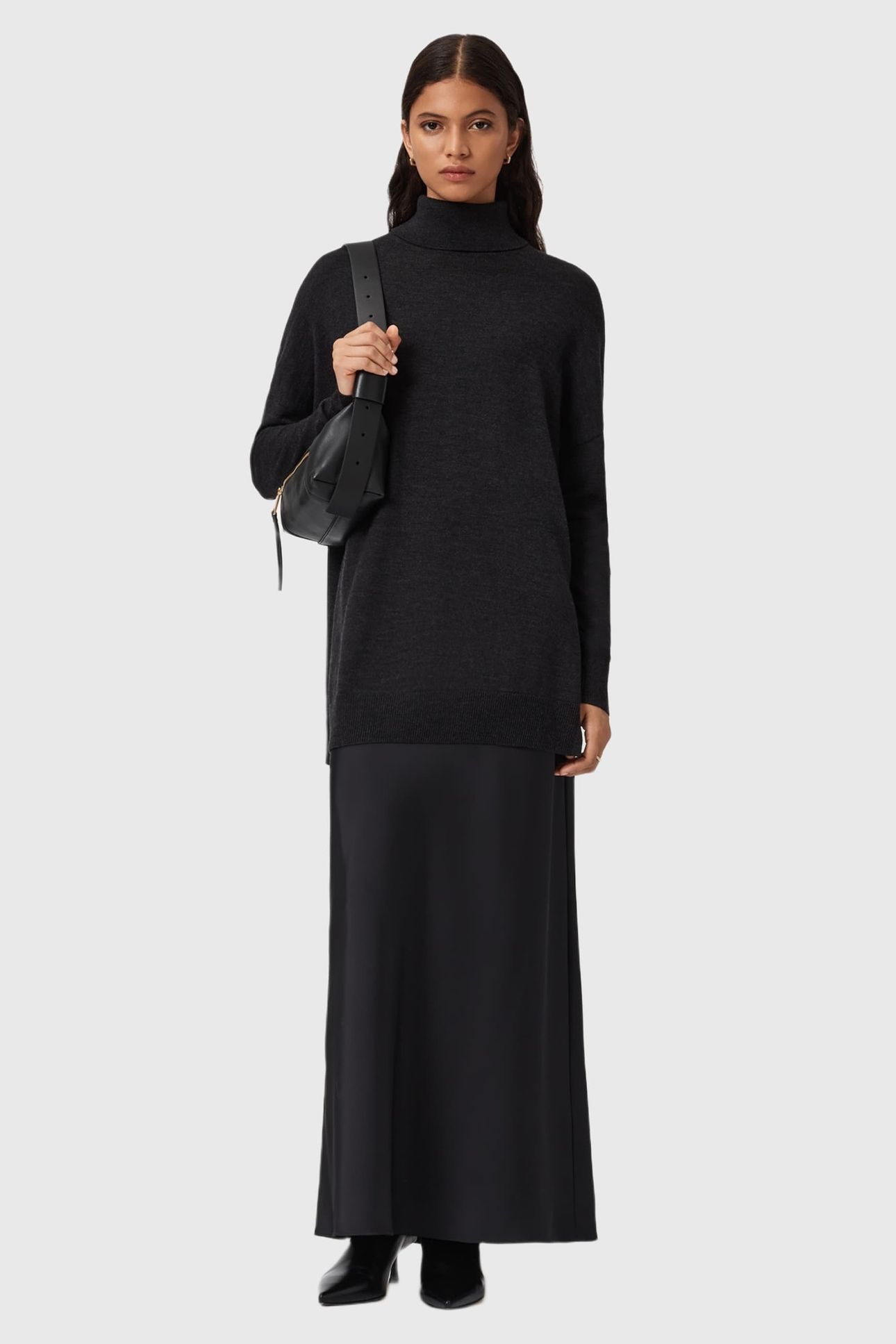 JUNO DRESS SHADOW BLACK 1