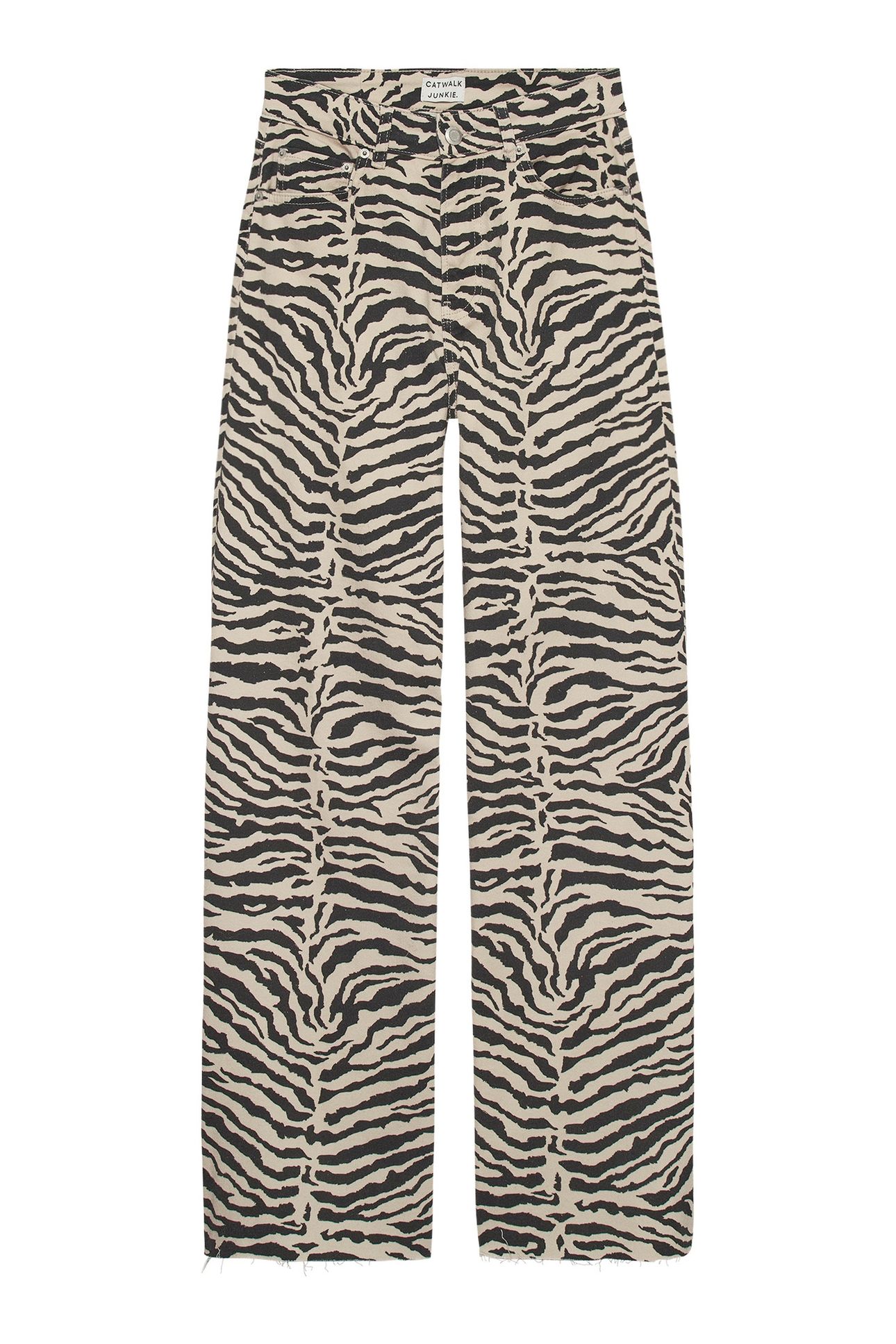 LOOSE FIT ZEBRA JEANS SAND 4