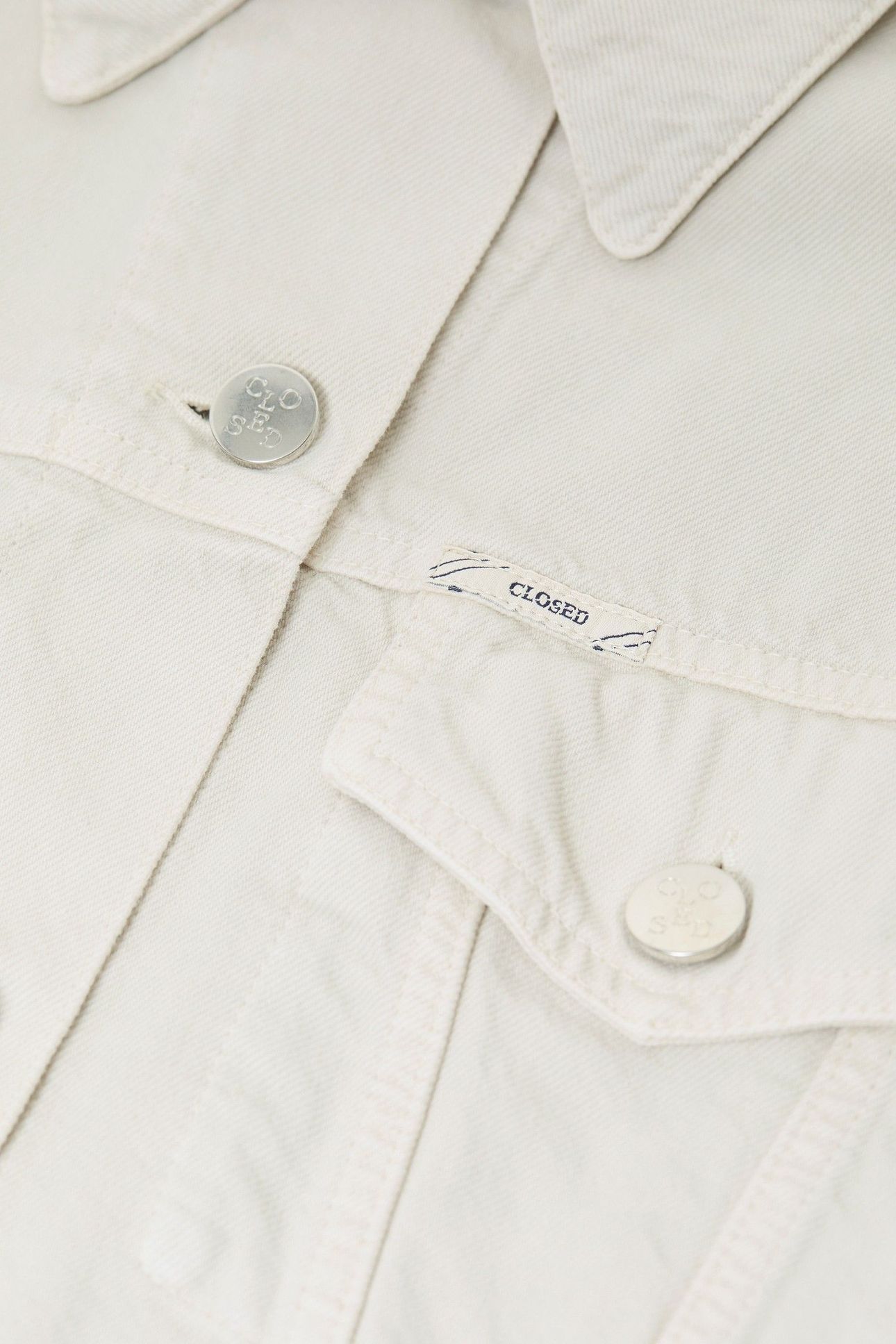 BOXY DENIM JACKET STONE BEIGE 4
