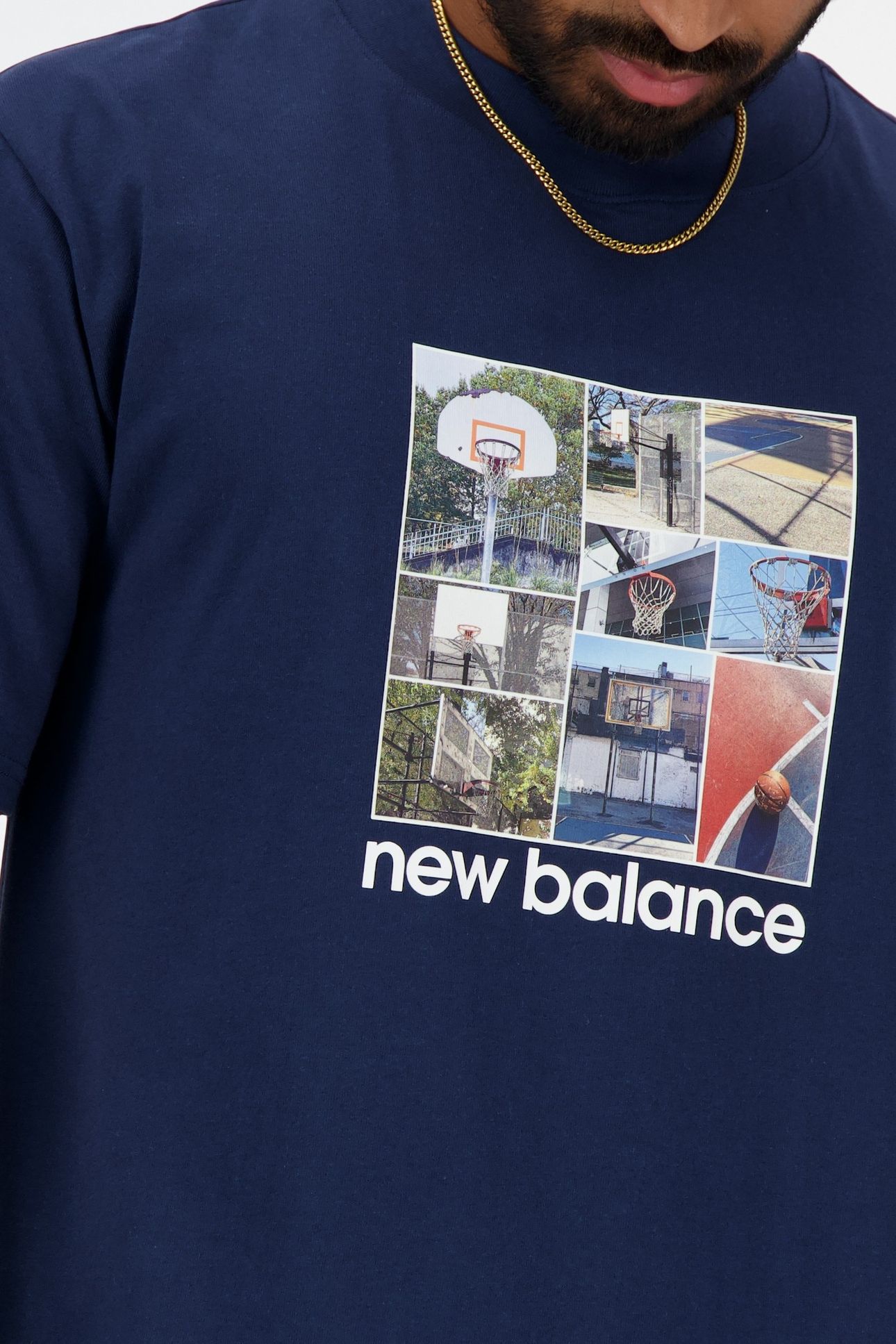 HOOPS GRAPHIC T-SHIRT NBNAVY 6