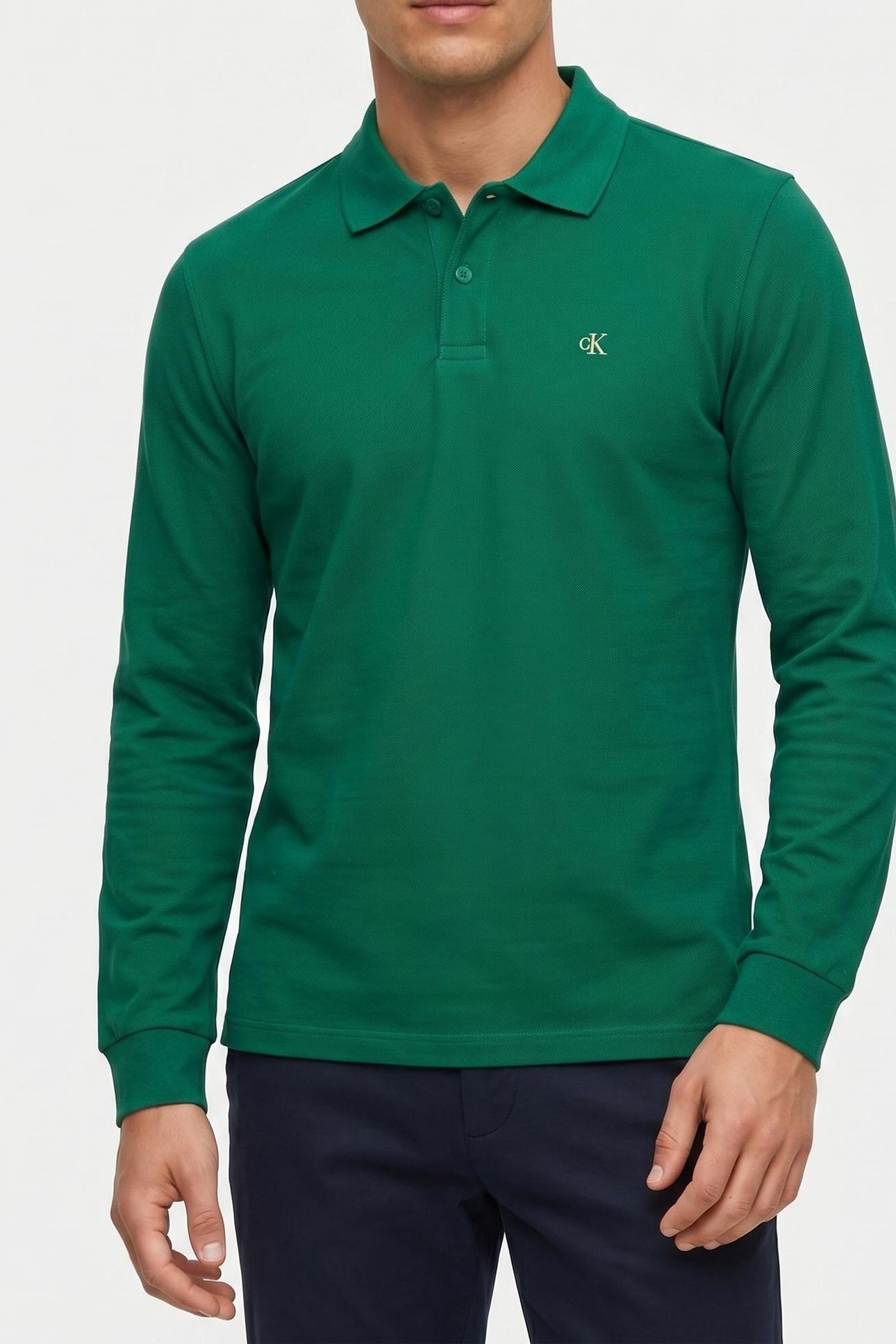 LS CASUAL PIQUE POLO DECO GREEN 1