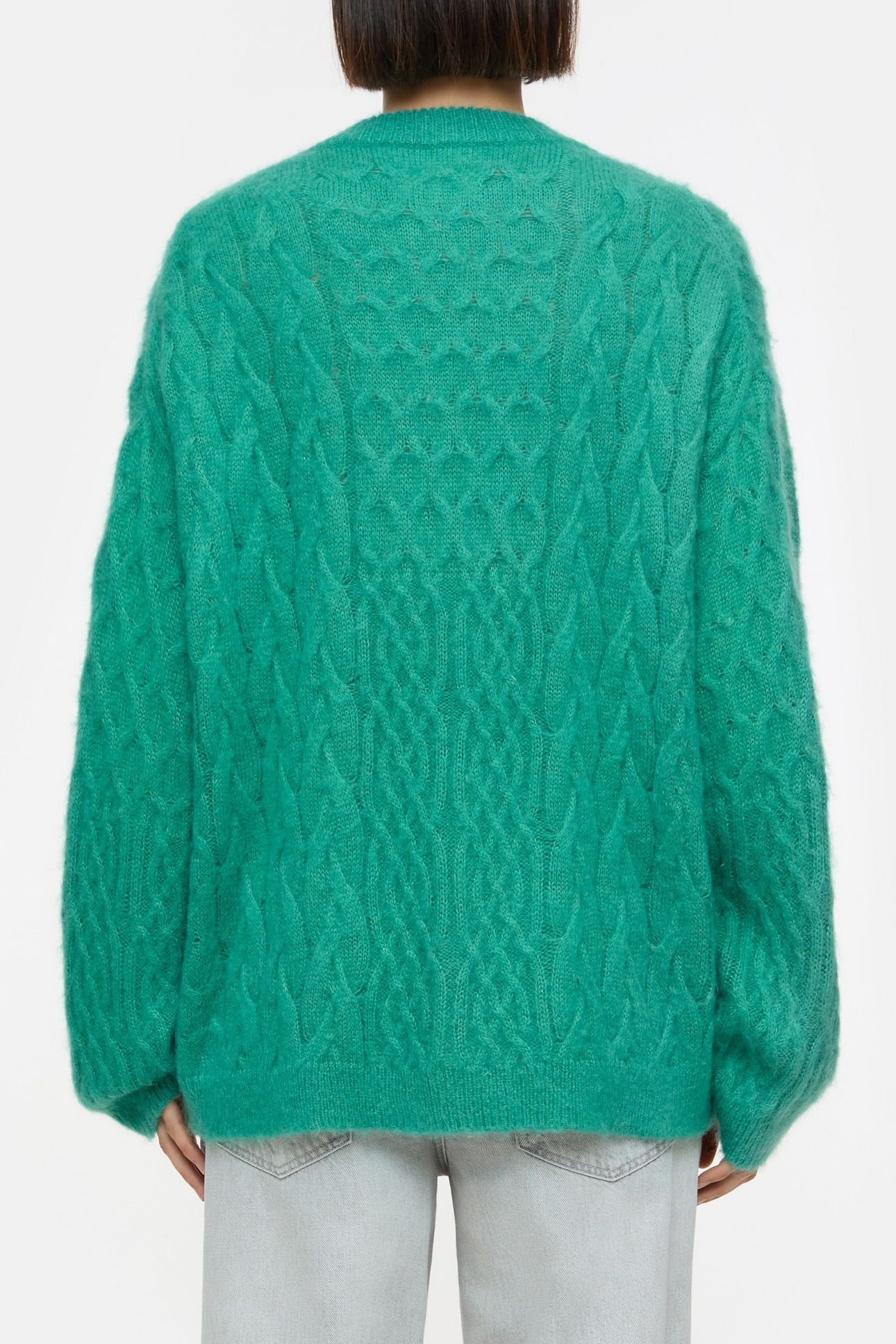 CABLE LONG SLEEVE MEADOW GREEN 2