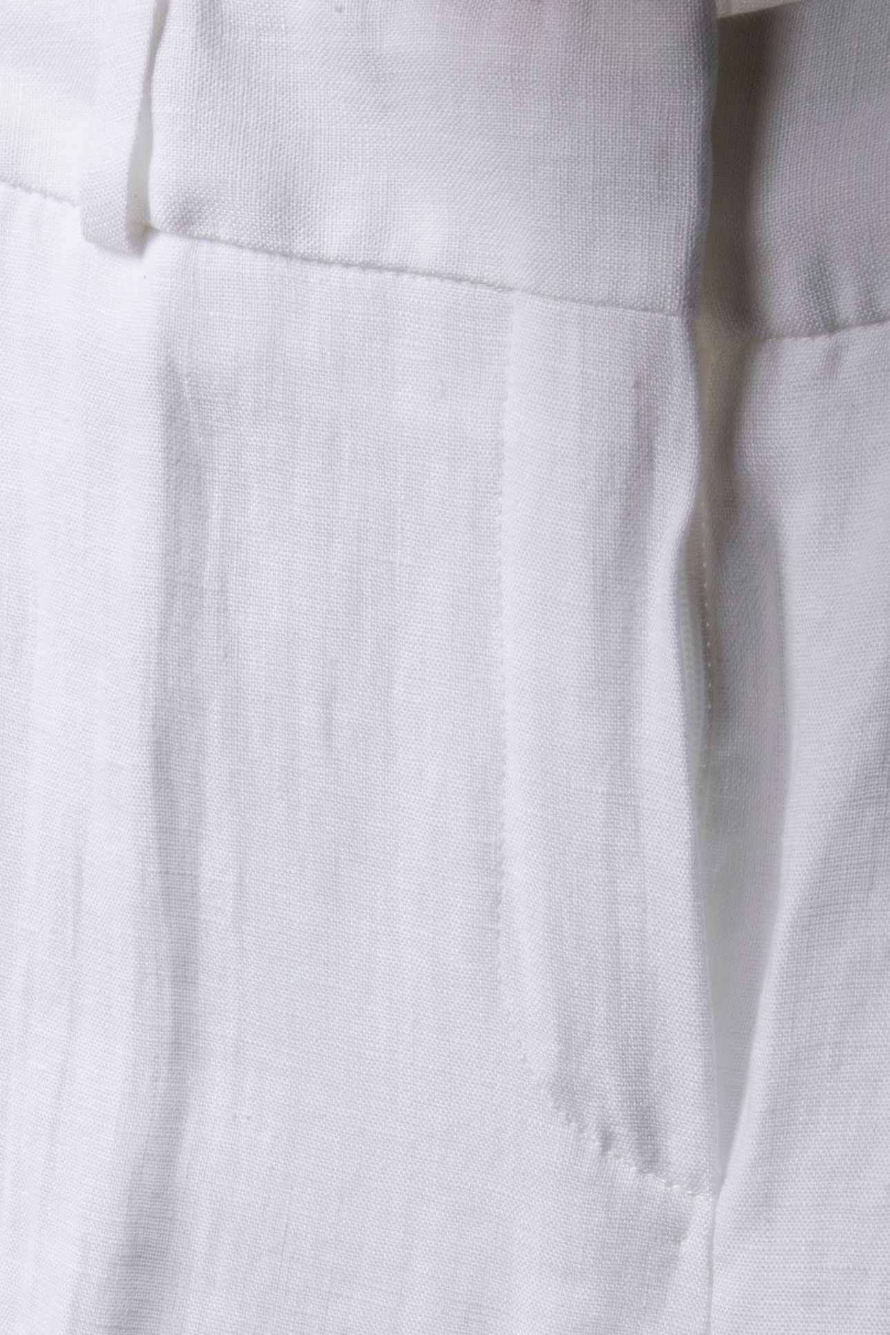 FRONT TROUSERS LINEN WHITE 7