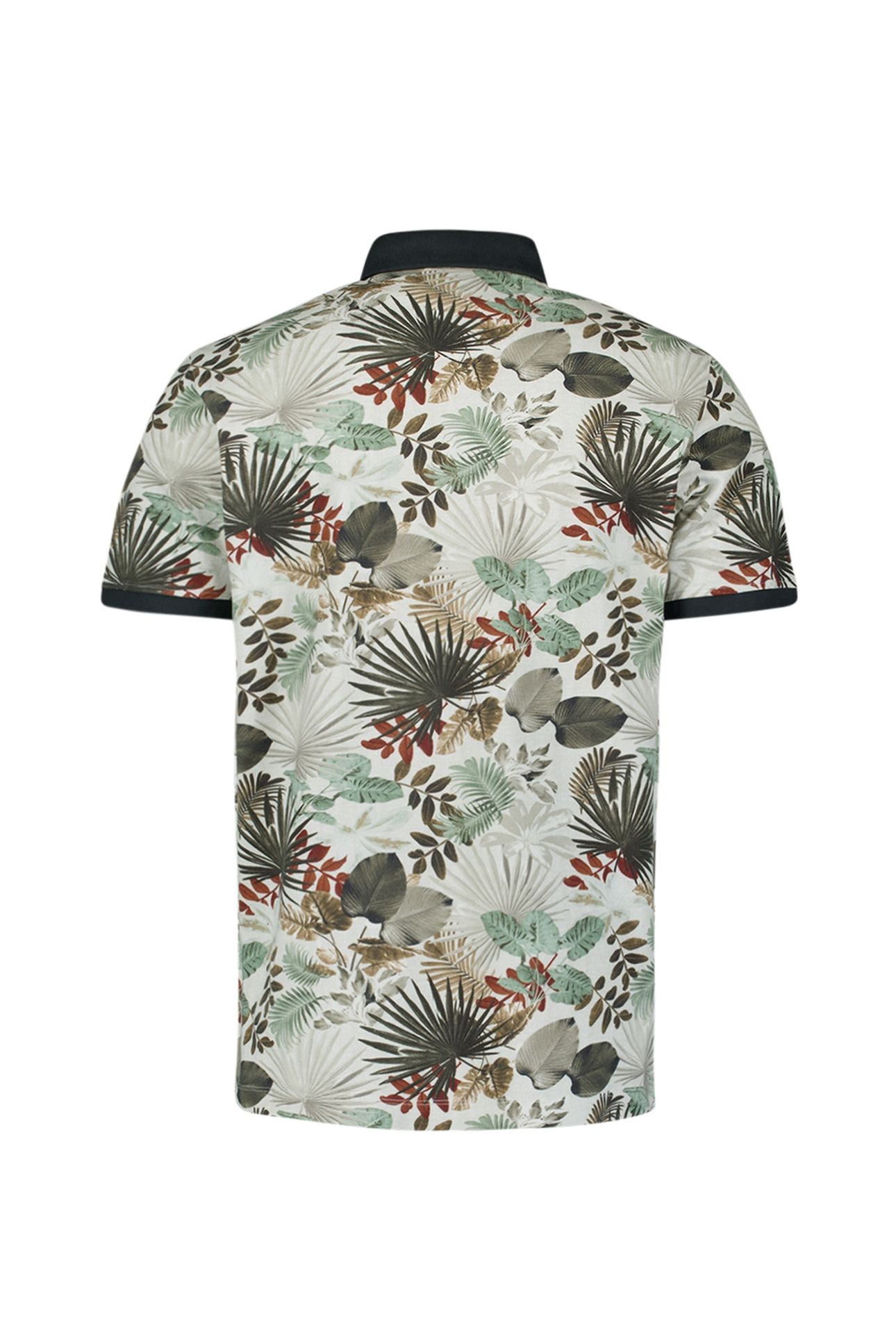 POLO PIQUE ALLOVER PRINTED GREEN 2