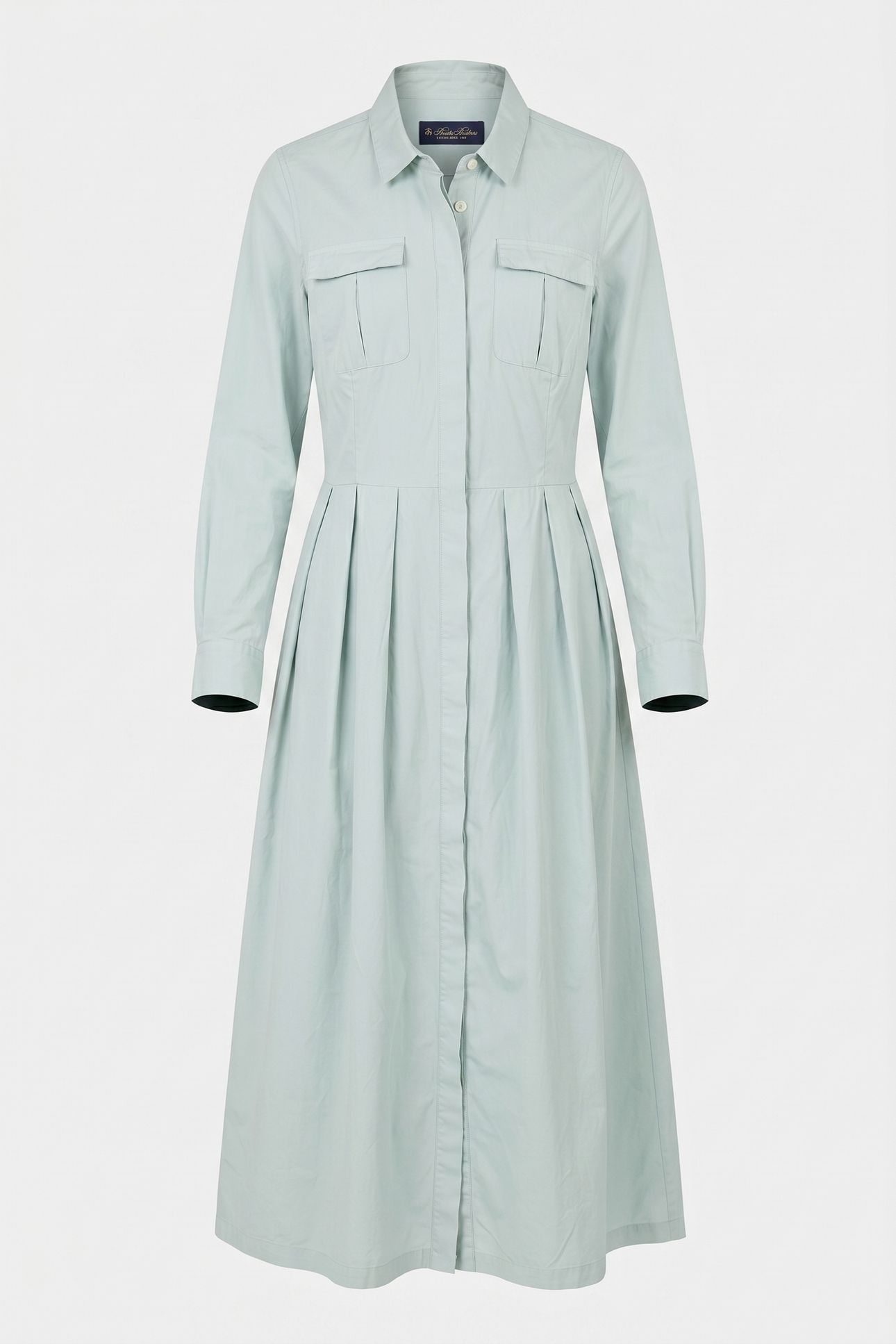 SHIRT DRESS W/POCKETS COTTON SAGE 4