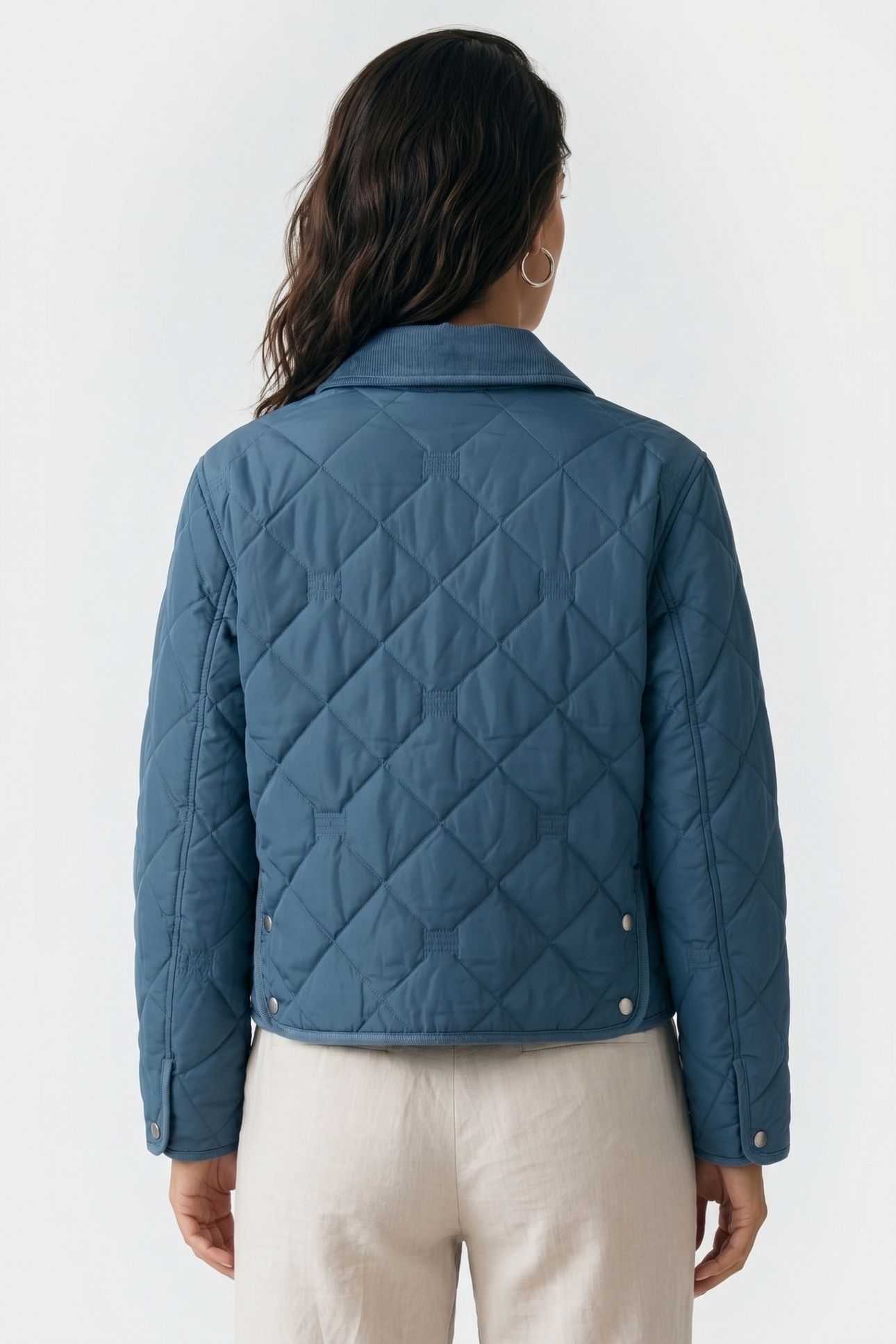 PADDED FLAG QUILTED JACKET CYCLONE HAZE 2