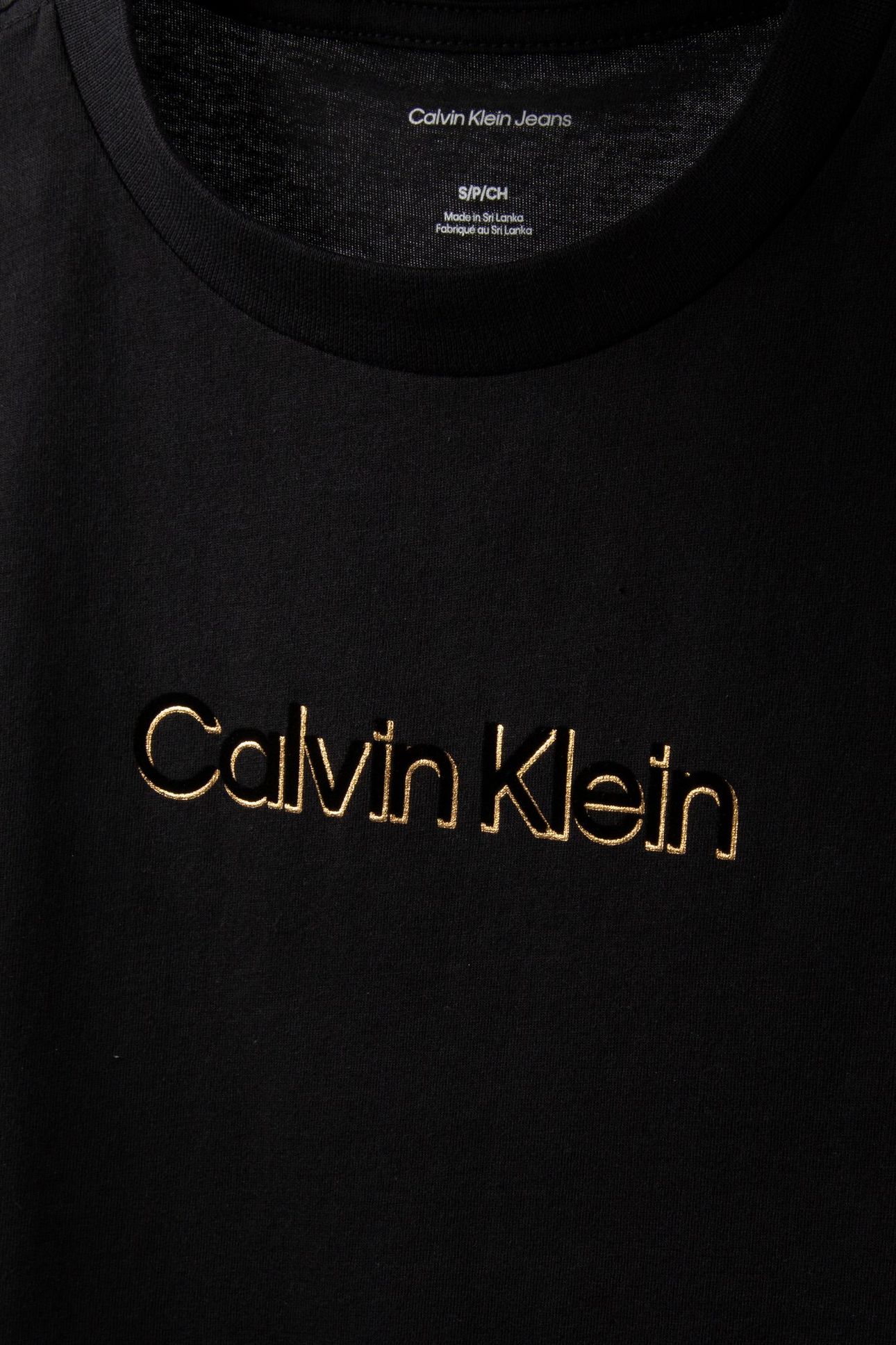 SS CLASSIC FOIL CALVIN T-SHIRT BLACK 4