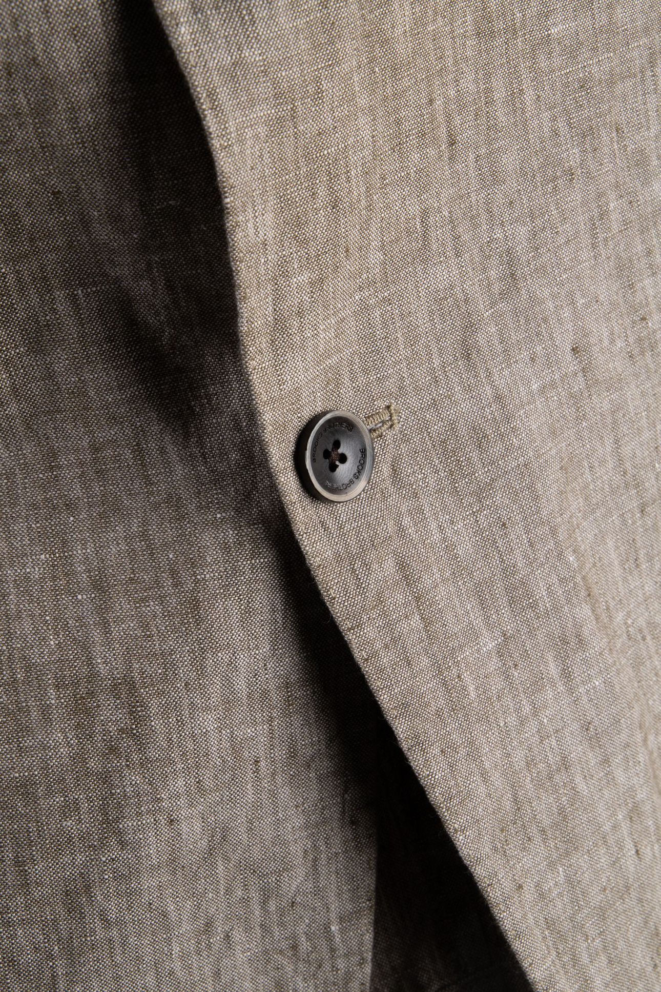 JACKET REGULAR LINING LINEN LIGHT BROWN 7