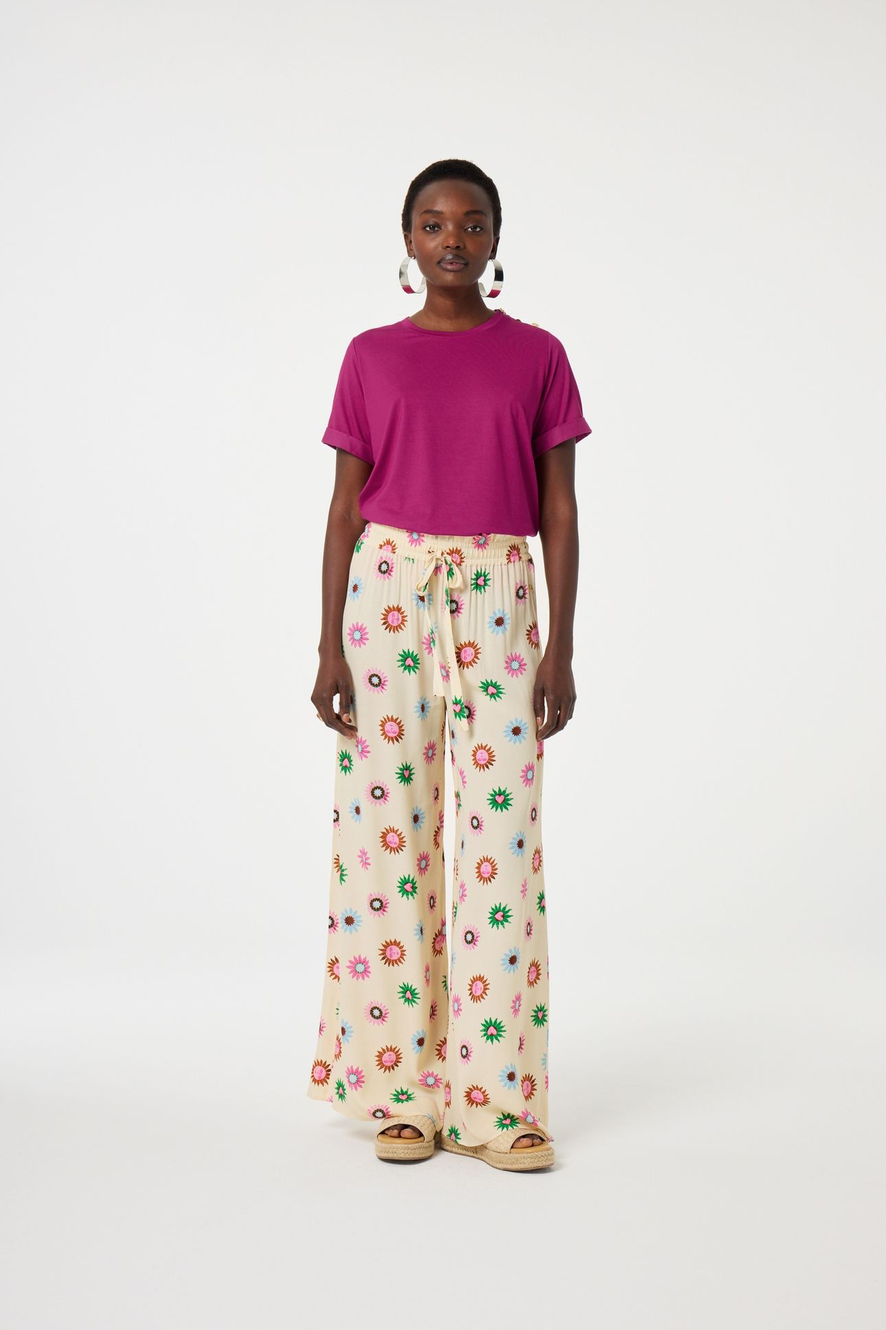 PALAPA TROUSERS WARM WHITE/PINK DREA 2