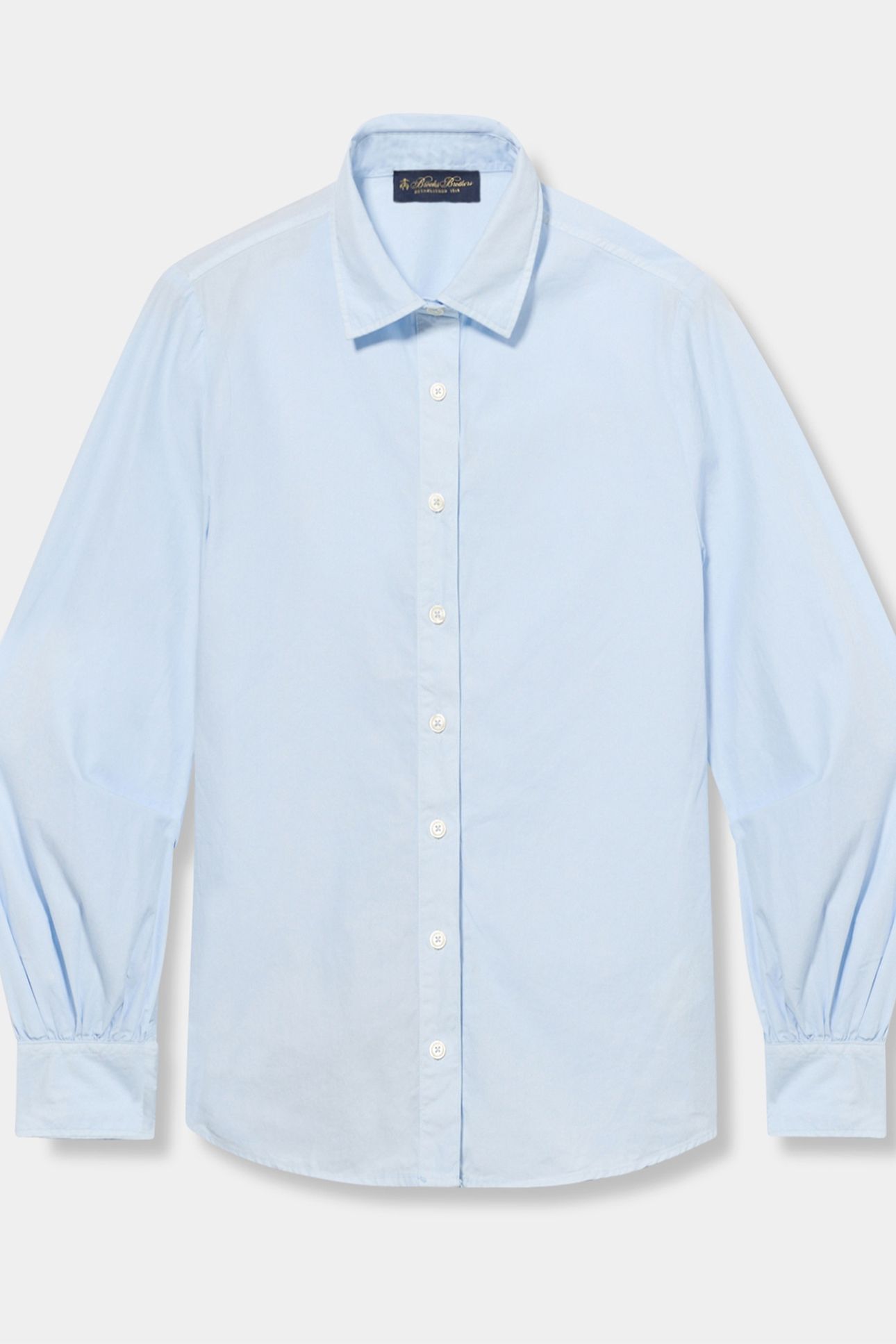 BALLOON SLEEVE SHIRT COTTON SKY BLUE 3