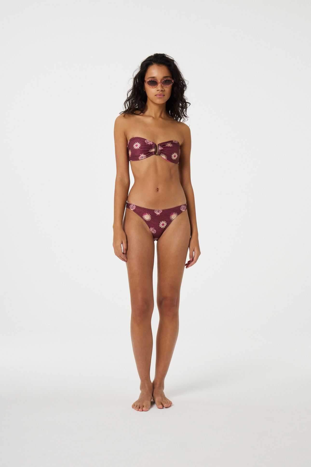 NADINE BIKINI BOTTOM COCOA/PINK CRAZE 2