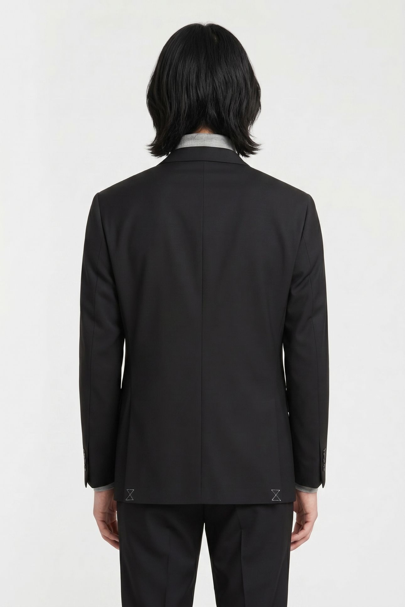 SLIM-FIT TWILL JACKET GREY 2