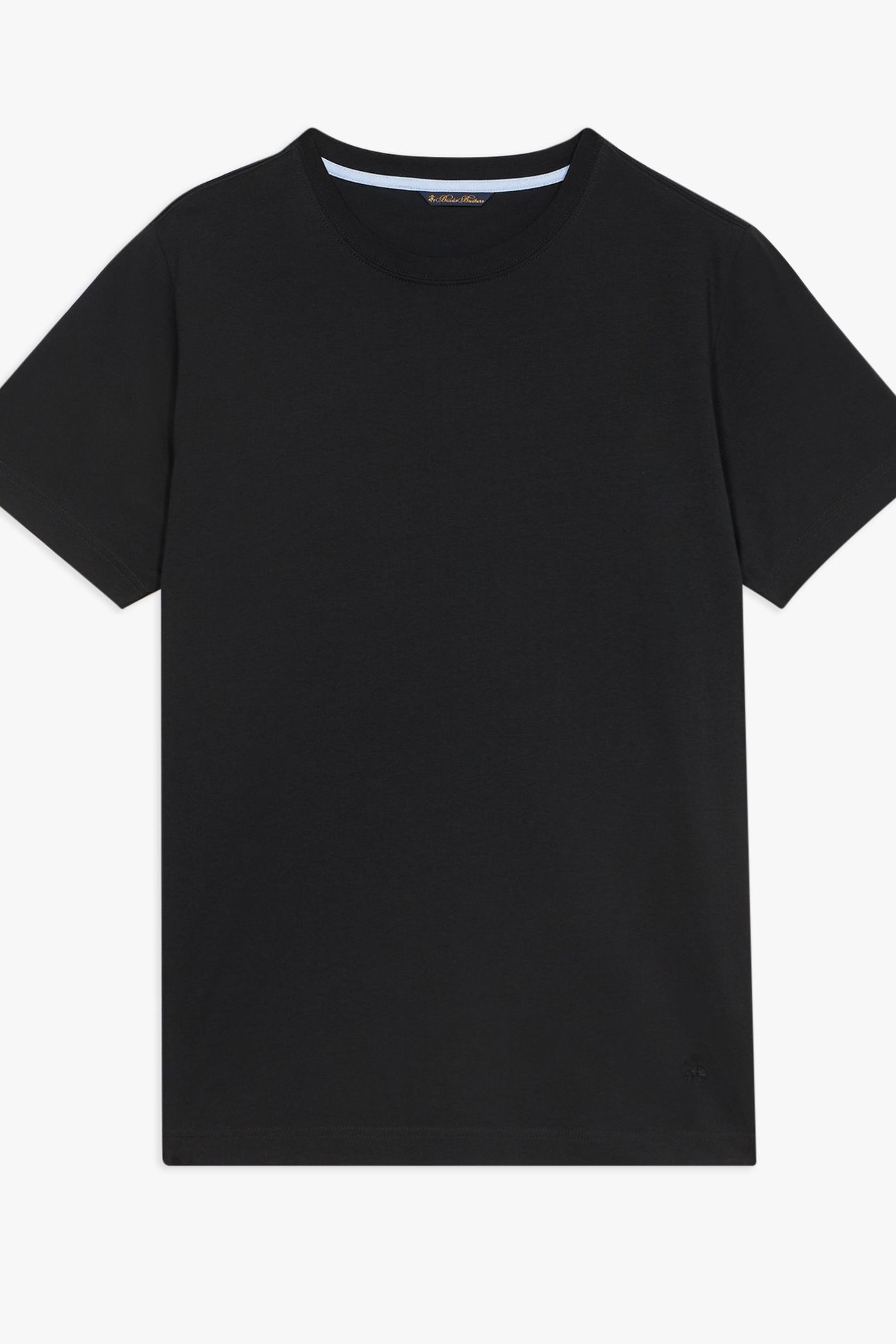 BLACK COTTON CREWNECK T-SHIRT BLACK 3