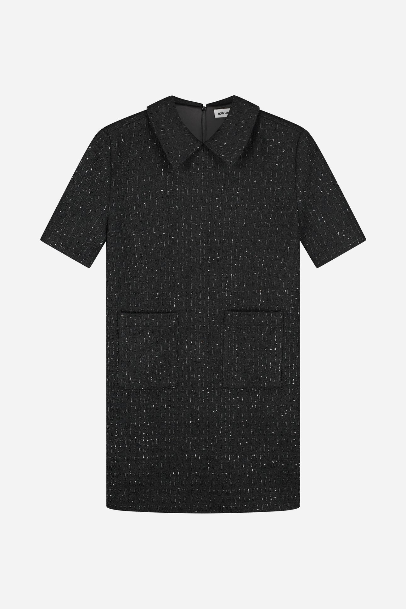 NOUS SOMMES LABELS – EFFIE TWEED DRESS BLACK 4