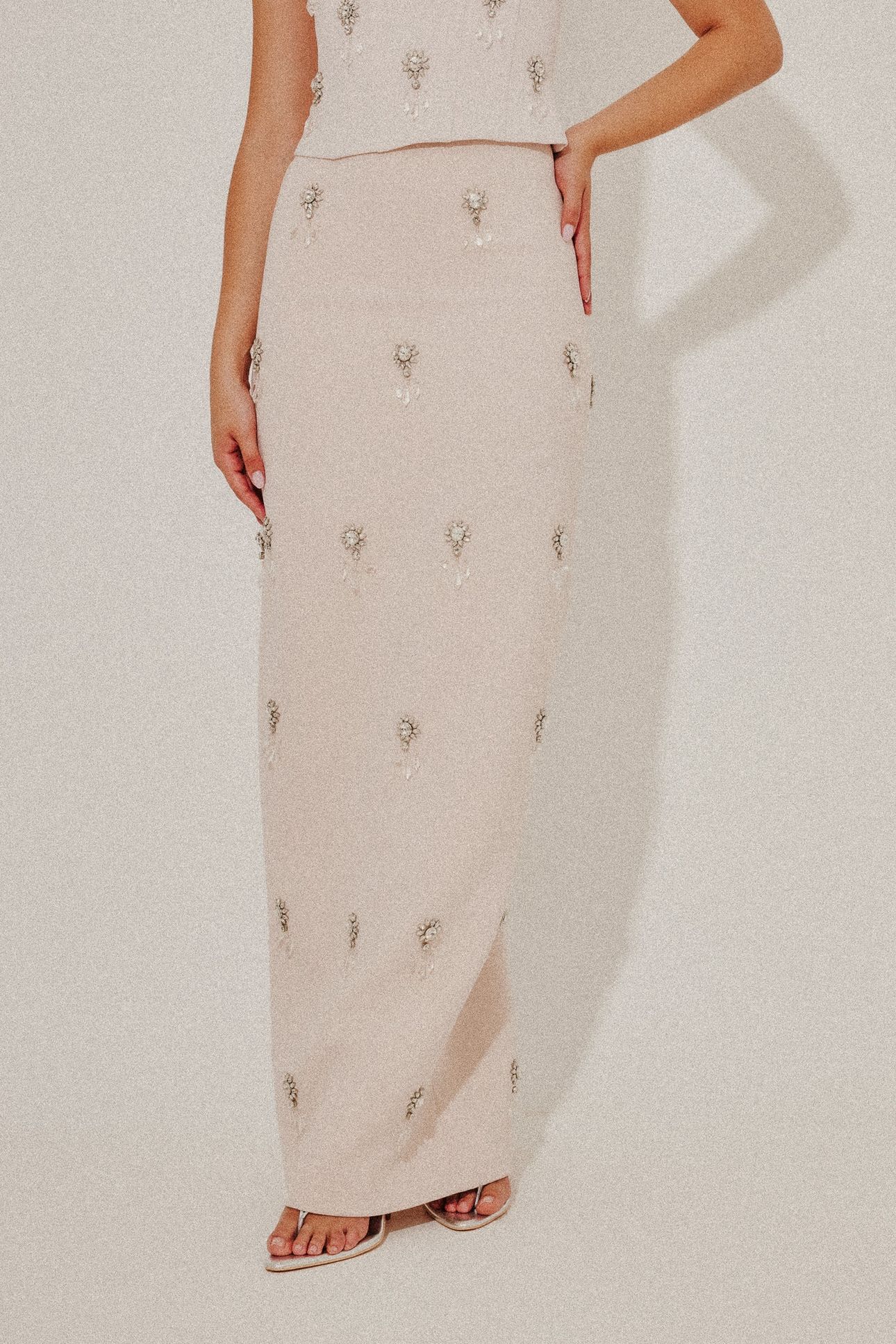 CRYSTAL MAXI SKIRT BLUSH 2
