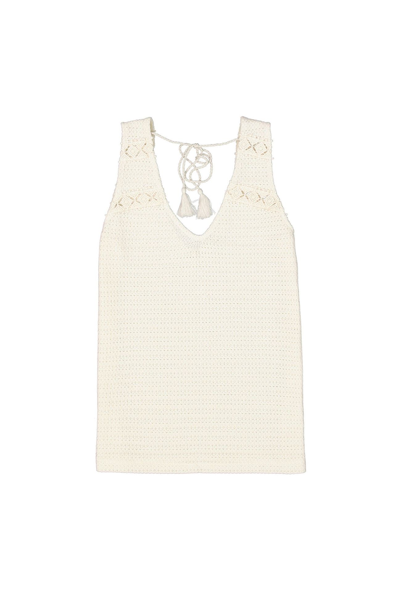 LADIES SINGLET ECRU 5
