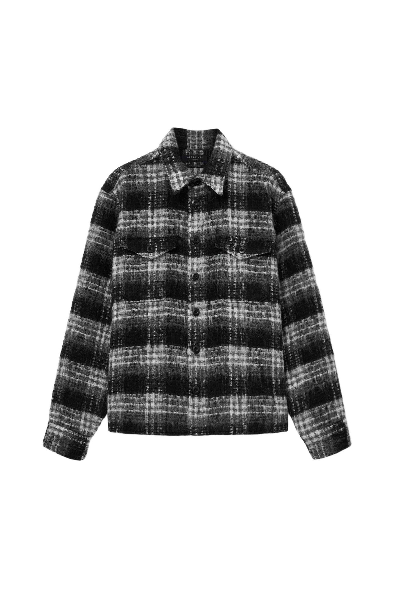 KOREY LS SHIRT BLACK/CHARCOAL 6