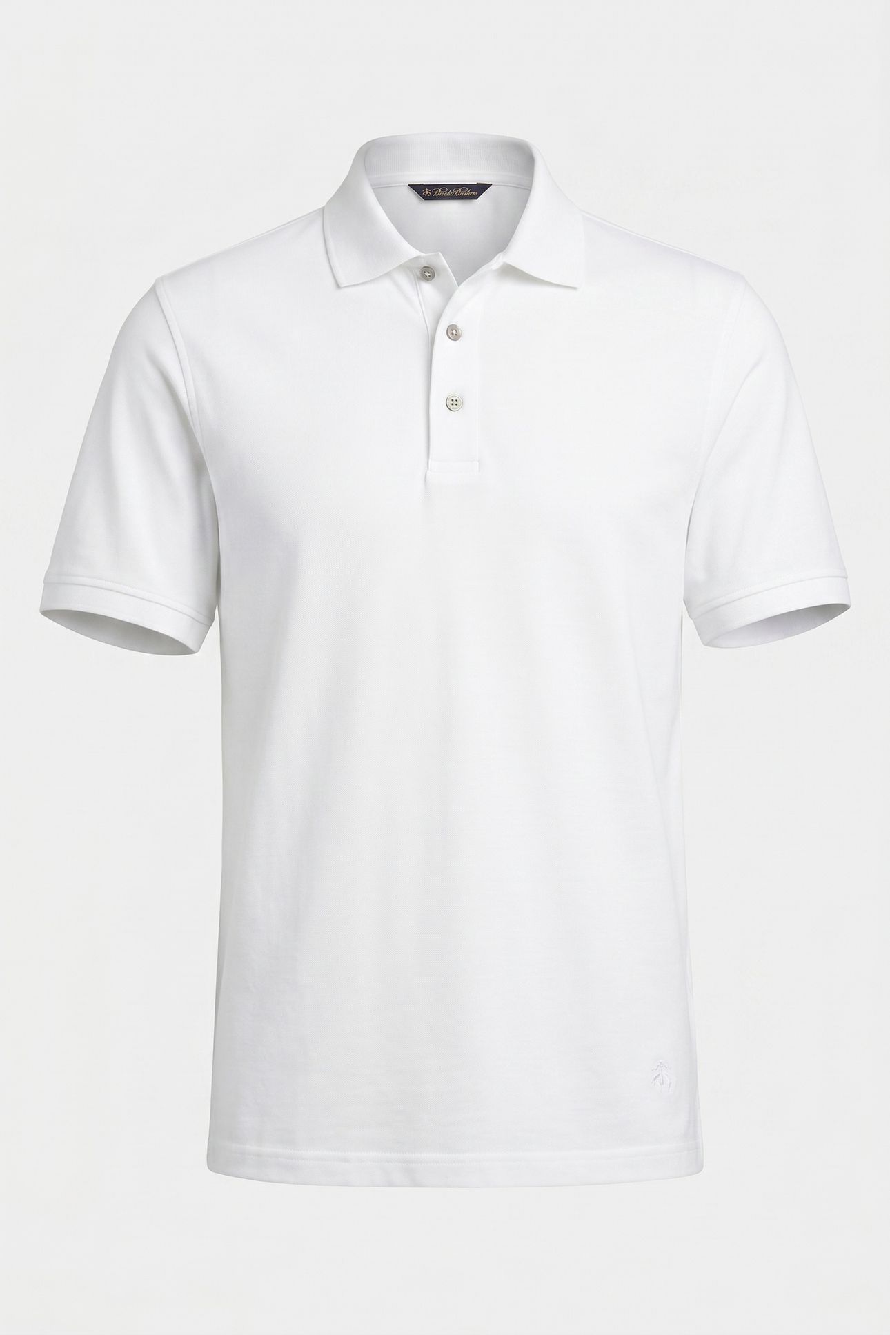 WHITE COTTON POLO SHIRT WHITE 5